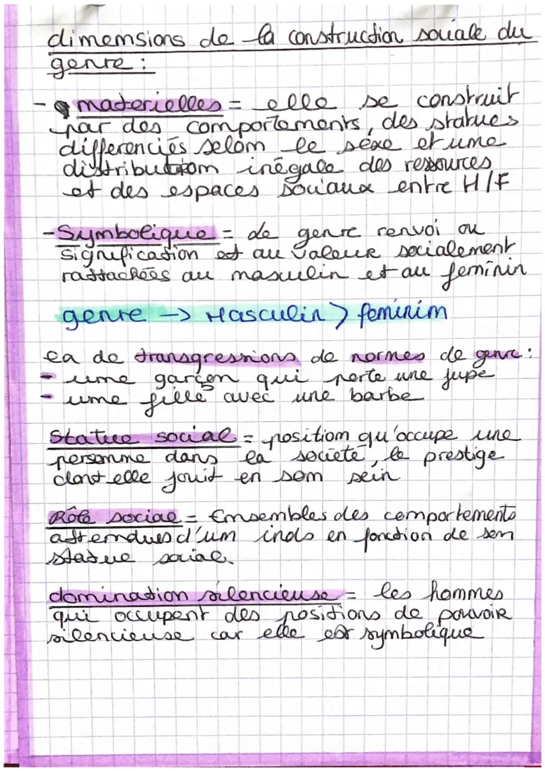 568
Chap 3
• Définitions
Socialisation = processus d'apprentissage
ayant lieu tout are long de la
bie par lequel les inds interiorissent
val