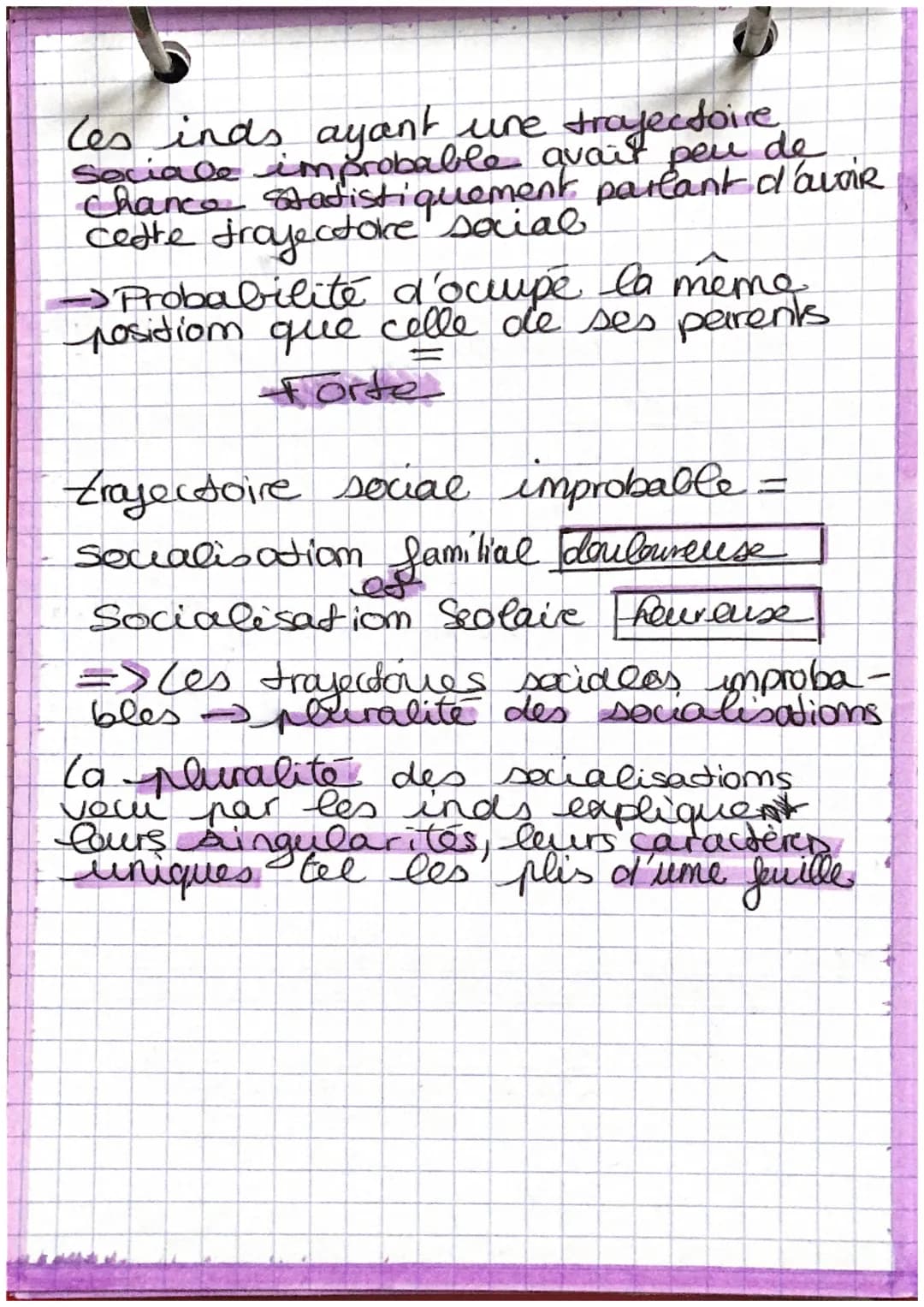 568
Chap 3
• Définitions
Socialisation = processus d'apprentissage
ayant lieu tout are long de la
bie par lequel les inds interiorissent
val