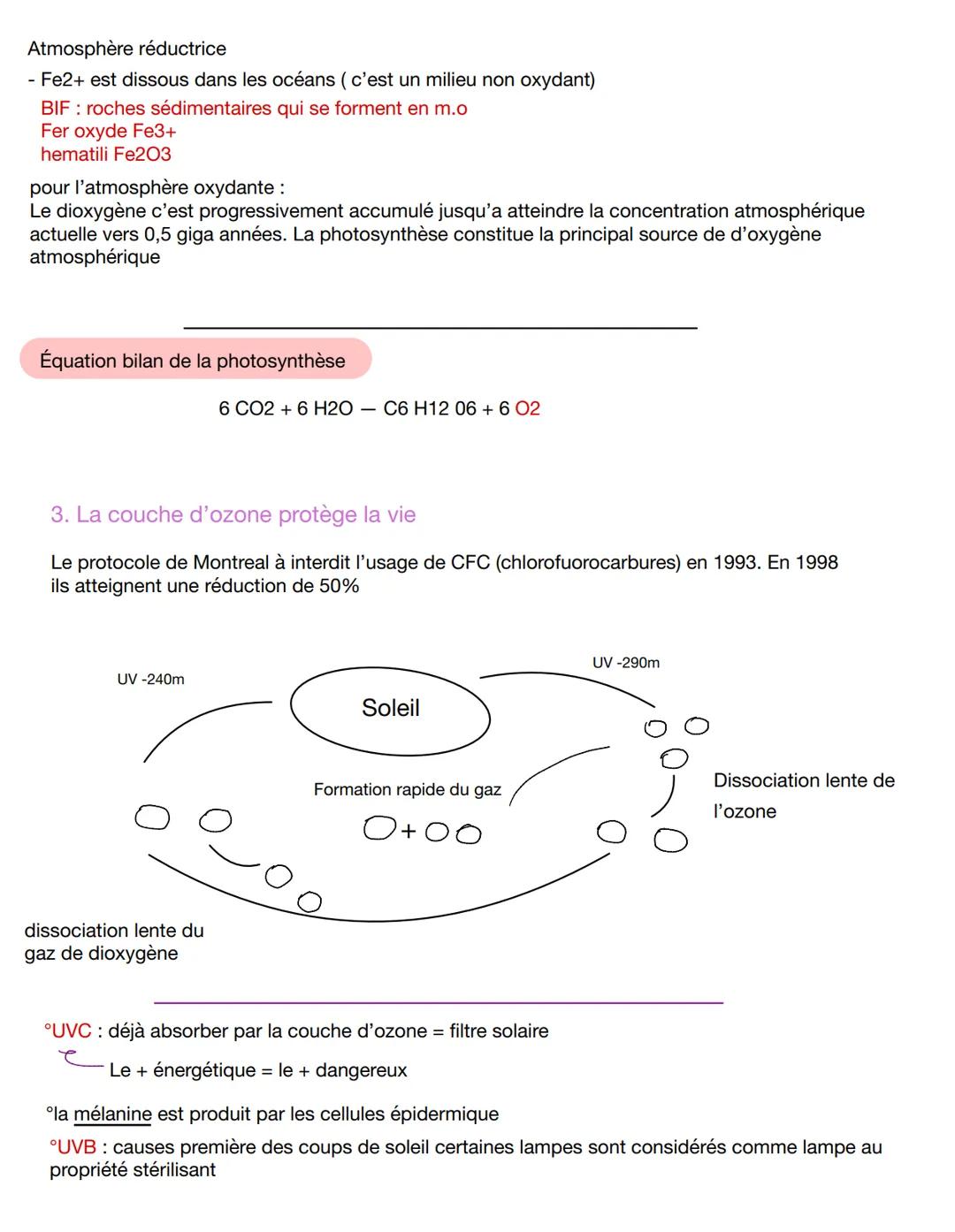 1. Formation de l'atmosphere terrestre
A. L'origine de l'atmosphère terrestre
° Lors de sa formation il y a 4,6 Ga, l'atmosphère de la Terre