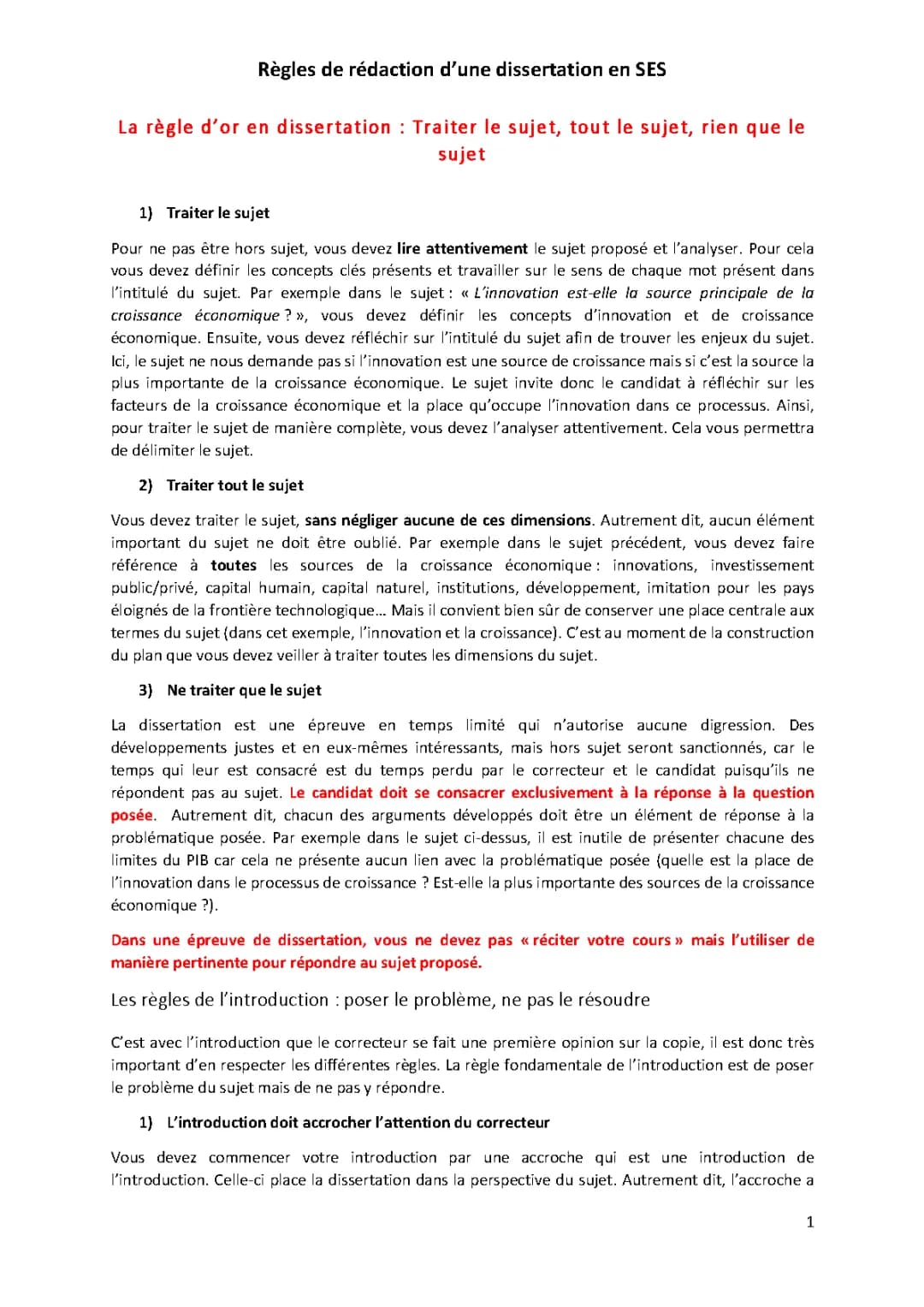 préparation dissertation 