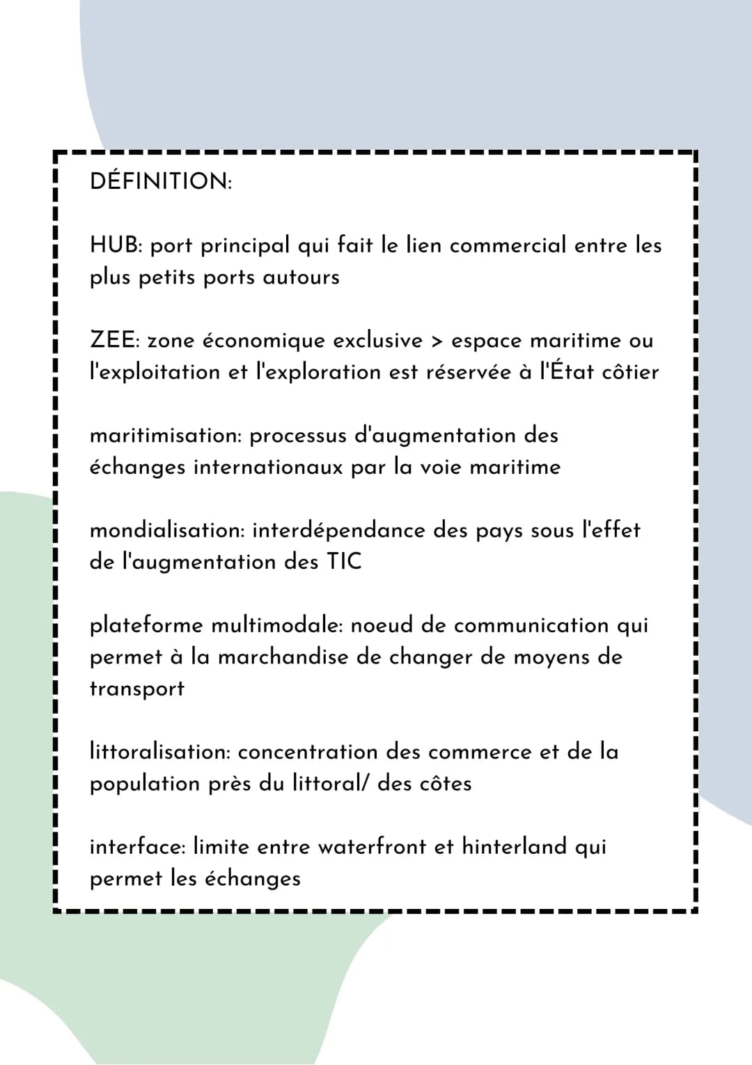 Thème 1 - Mers et Océans
Les mers et les océans sont devenu des moyens
d'échanges commerciaux mais aussi de communication par
les câbles sou