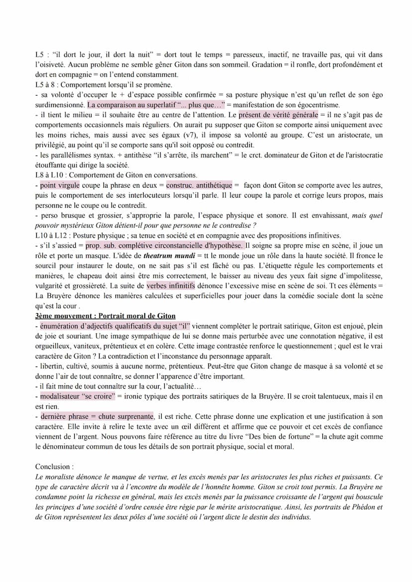 EL 7- Giton, Des biens de fortunes, 83, les Caractères, Jean de la Bruyère, 1688
Introduction :
Jean de la Bruyère est un écrivain et morali