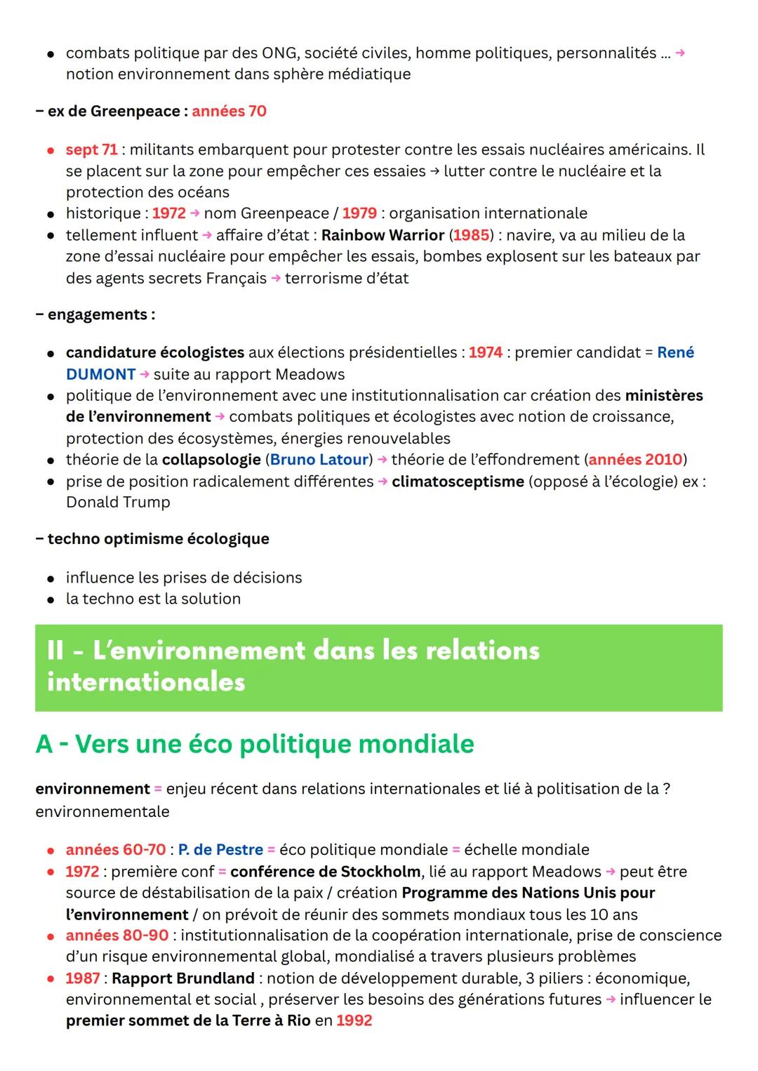 Thème 5:
L'environnement,
entre exploitation
et protection
UN ENJEU PLANÉTAIRE
Chapitre introductif : Qu'est-ce que
l'environnement ?
Fait d