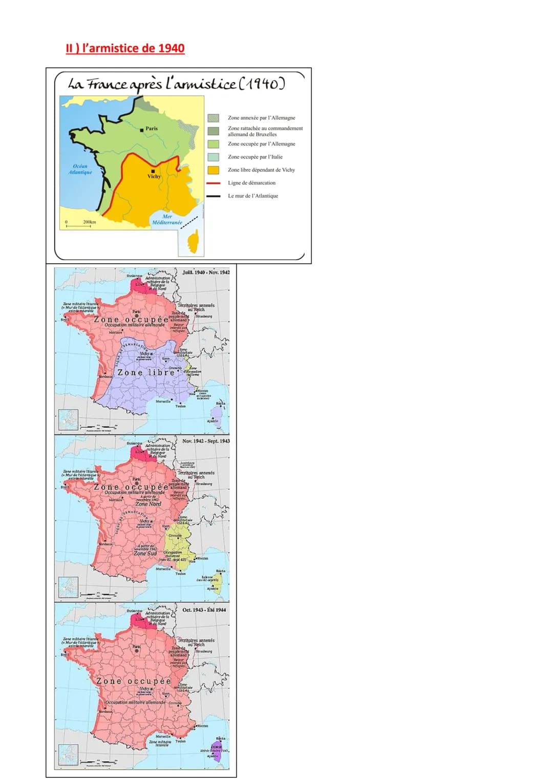 LA FRANCE DURANT LA SECONDE GUERRE MONDIALE (1939-1945)
problématique : Quelles sont les 2 attitudes des Français durant la seconde
guerre m