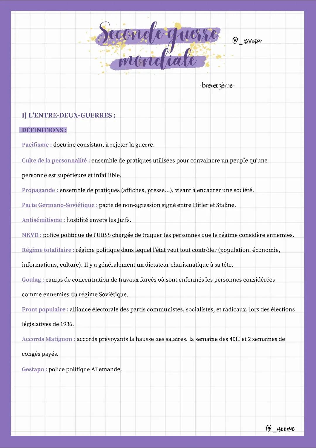 Seconde guerre mondiale - Brevet
