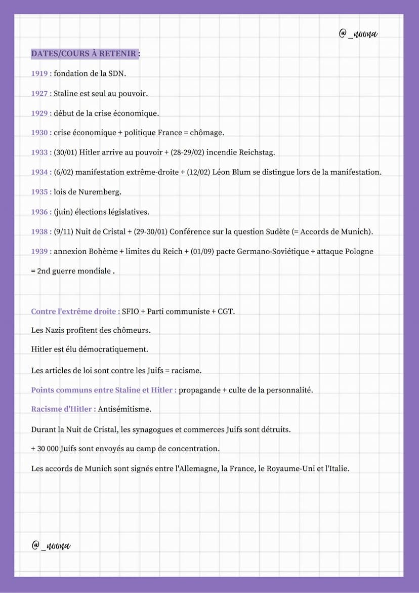 Seconde guerre
mondiate
I] L'ENTRE-DEUX-GUERRES :
DÉFINITIONS :
Pacifisme: doctrine consistant à rejeter la guerre.
-brevet zeme-
noona
Cult