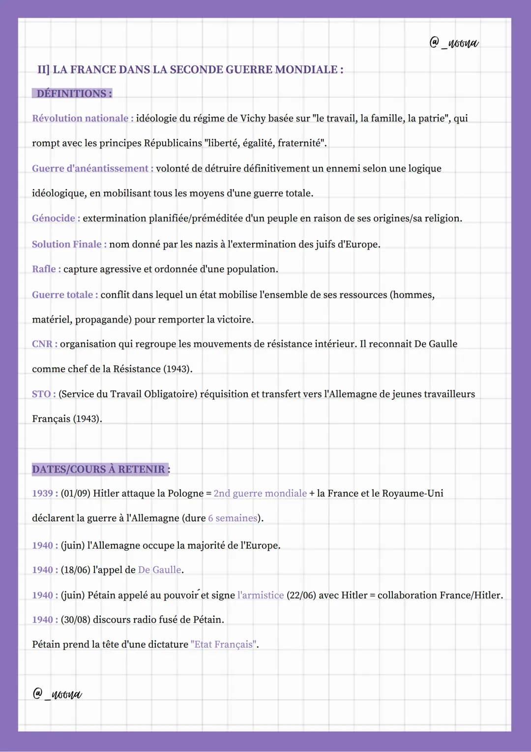 Seconde guerre
mondiate
I] L'ENTRE-DEUX-GUERRES :
DÉFINITIONS :
Pacifisme: doctrine consistant à rejeter la guerre.
-brevet zeme-
noona
Cult