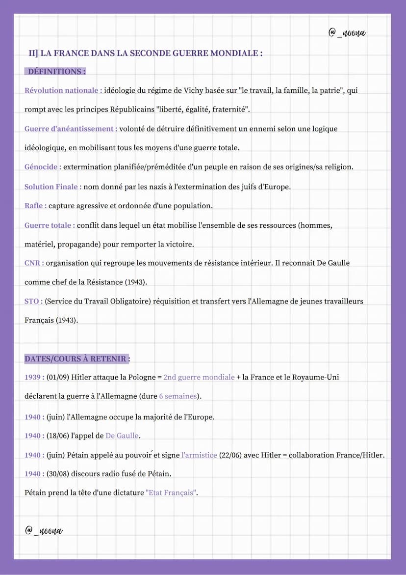 Seconde guerre
mondiate
I] L'ENTRE-DEUX-GUERRES :
DÉFINITIONS :
Pacifisme: doctrine consistant à rejeter la guerre.
-brevet zeme-
noona
Cult
