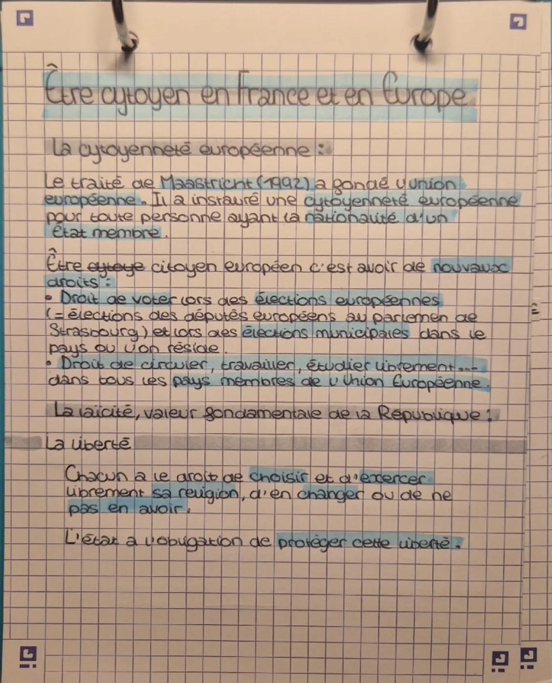 # Étre cytoyen en France et en Europe

Avoir la nationalité grançaise:

C'est la loi (votée par les representants des
cytoyens) qui précise 