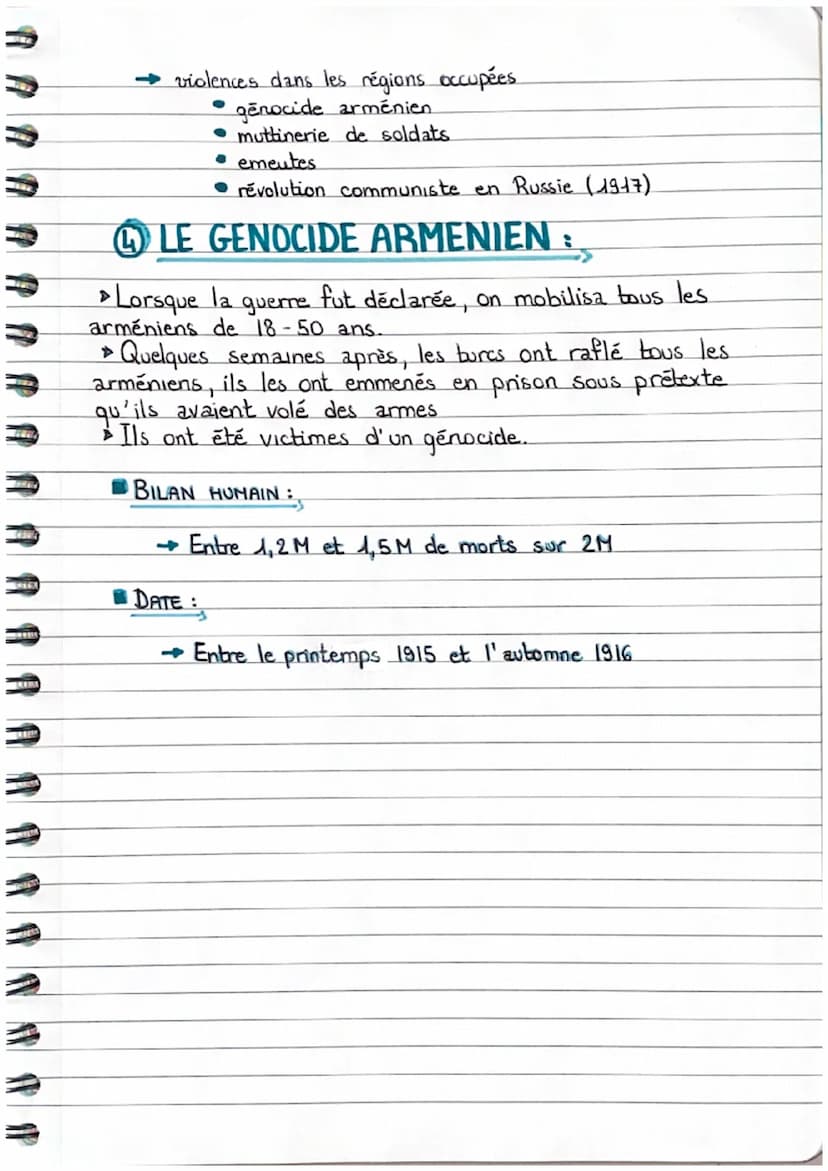 LA PREMIÈRE
GUERRE MONDIALE
DEFINITIONS:
Le front: la zone des combats.
L'arrière: la zone située à l'arrière du front, en dehors des
combat