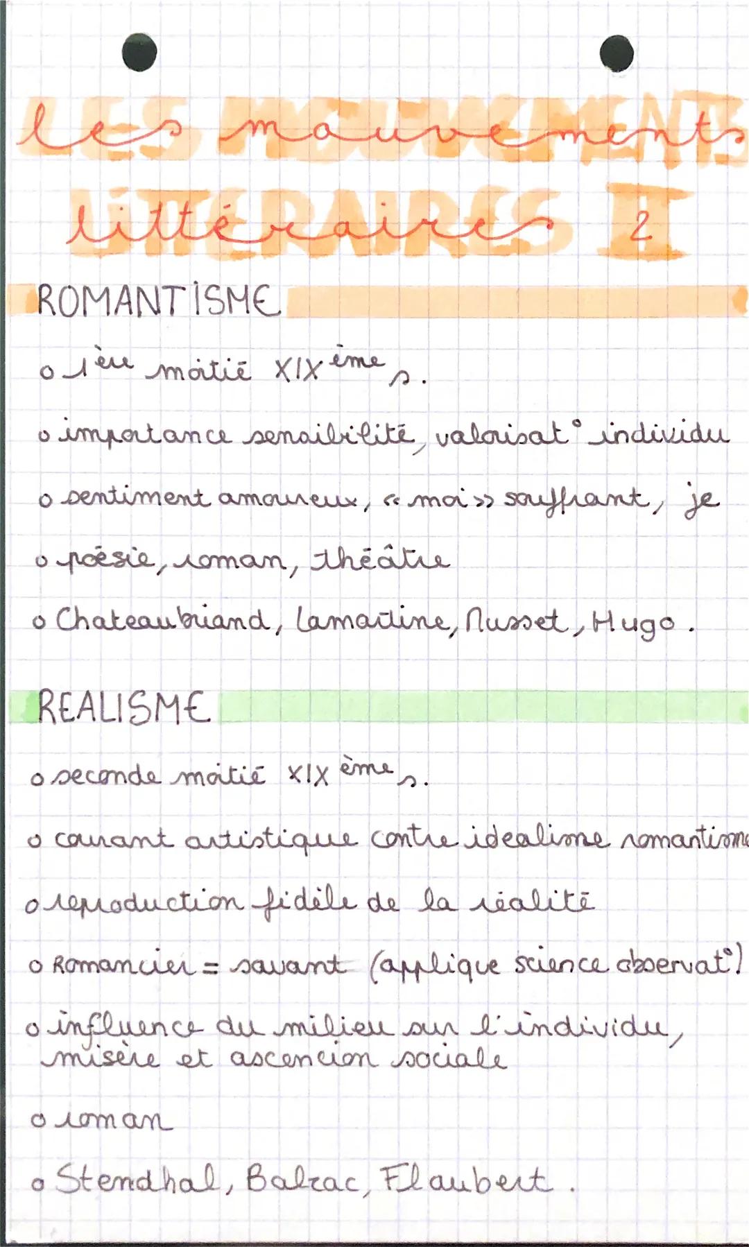 les mauvements
littéraires
ROMANTISME
olèru matie XIX ime.
2
• impatance sensibilité, valaisat individu
o sentiment amoureux, mais souffrant