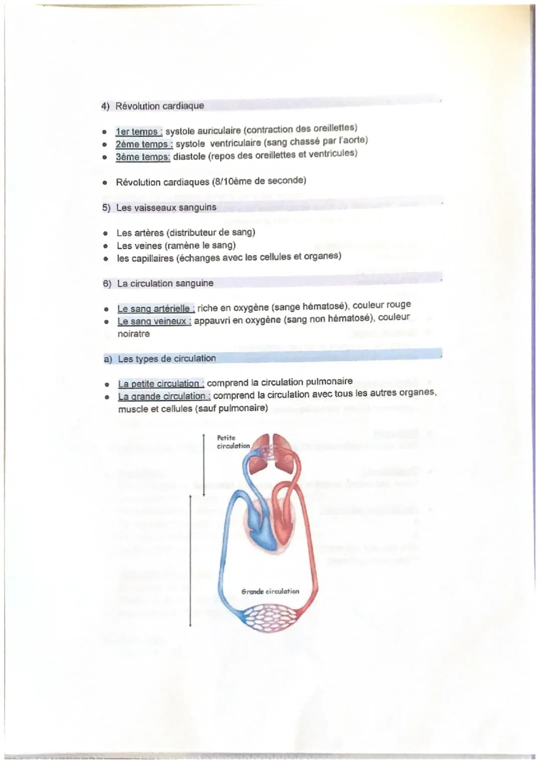 Module 3: Evaluation de l'état clinique d'une personne
I. L'appareil cardio-vasculaire
• Le cœur: Organe musculaire creux, qui constitue l'é