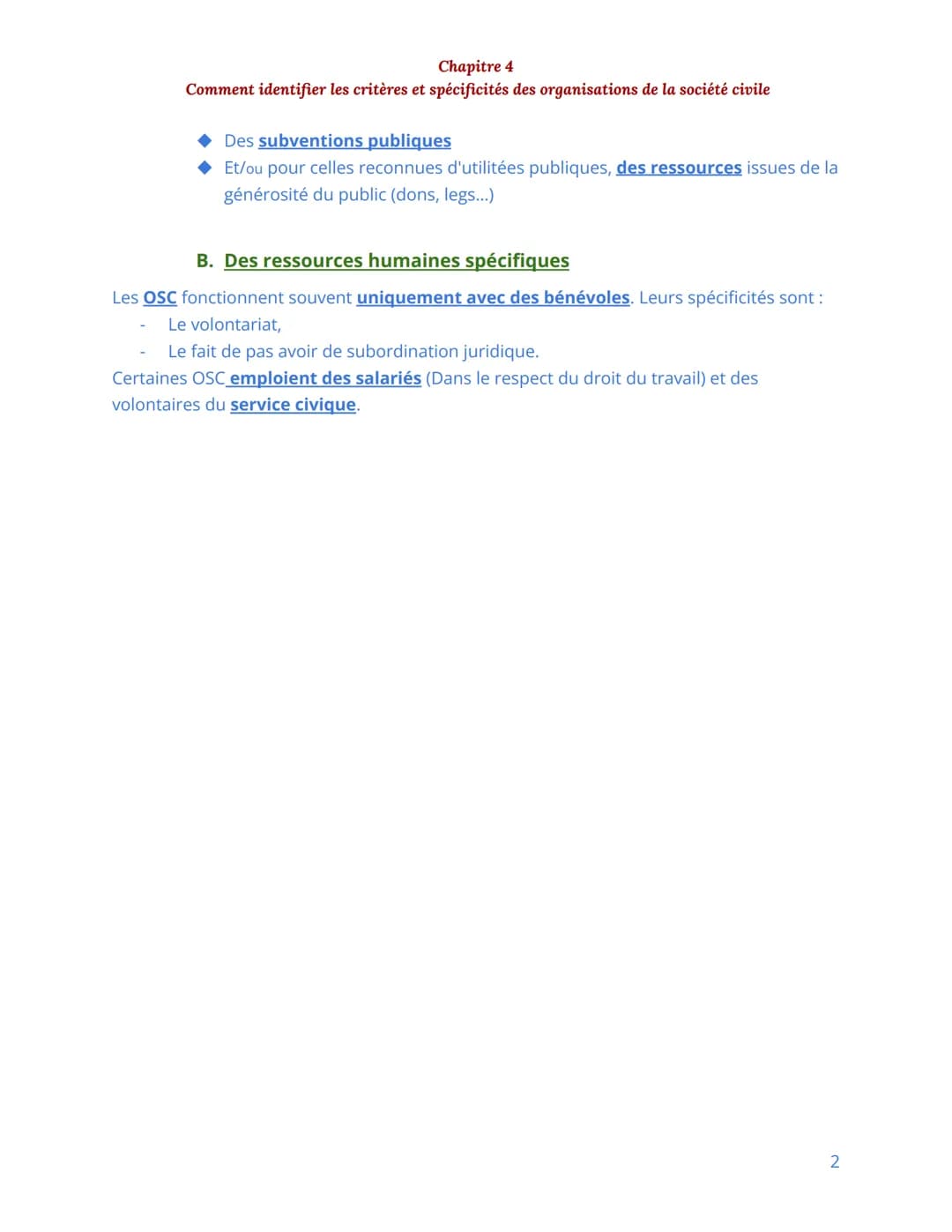 
<h2 id="commentidentifierlescritresetspcificitsdesorganisationsdelasocitcivile">Comment identifier les critères et spécificités des organis