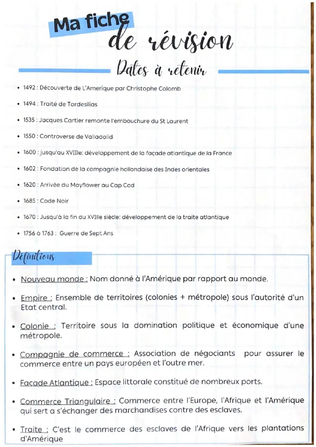 L’expension du monde connu XV - XVIIIème siècle
