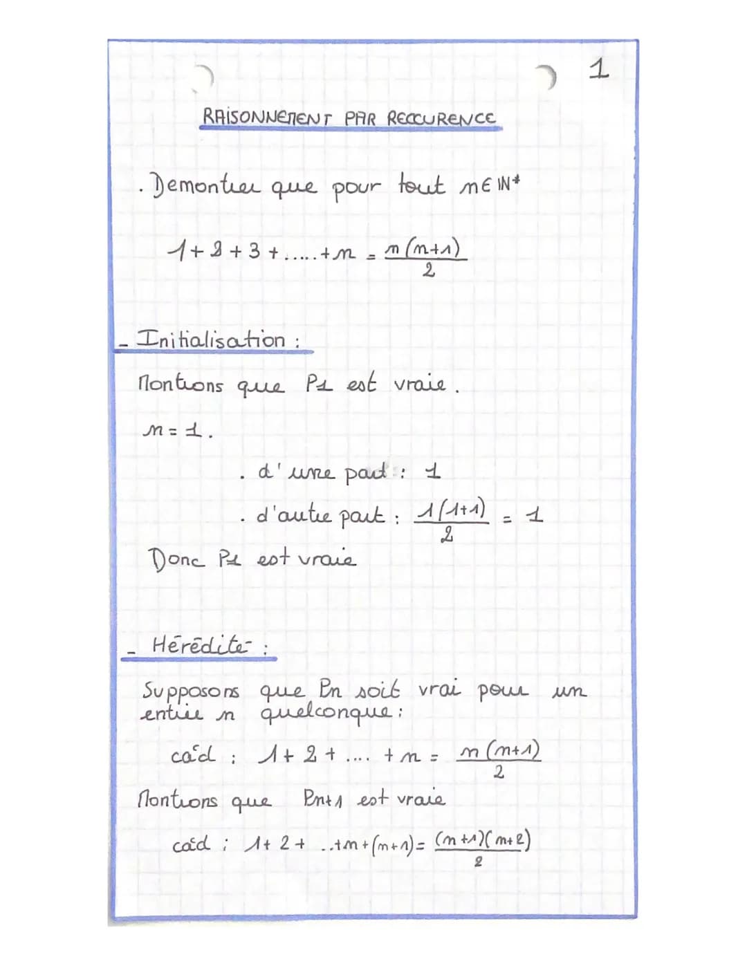 
<p>Le raisonnement par récurrence est une méthode mathématique qui permet de démontrer une proposition pour tout entier naturel. Cette méth