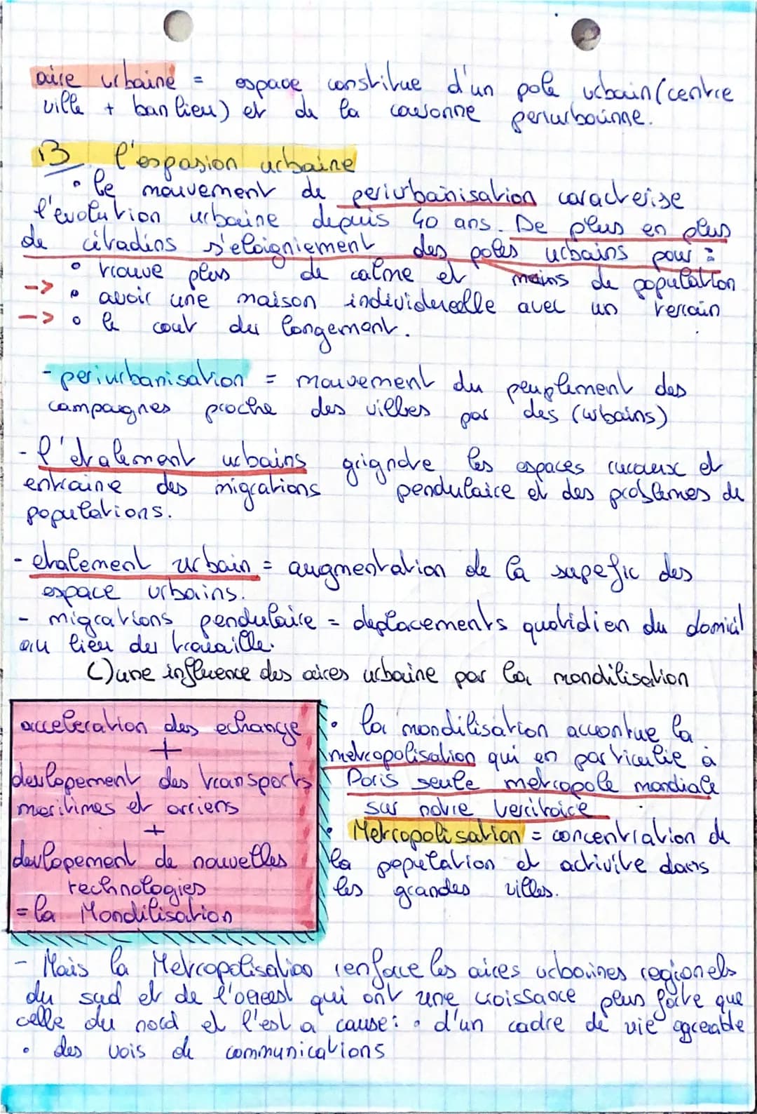Geo
les aires urbaines, une nouvelle
geographie d'une france mondialise
TGU = brain
LGV = lignes
a grande vitesse
grande vitesse
Carrefour m