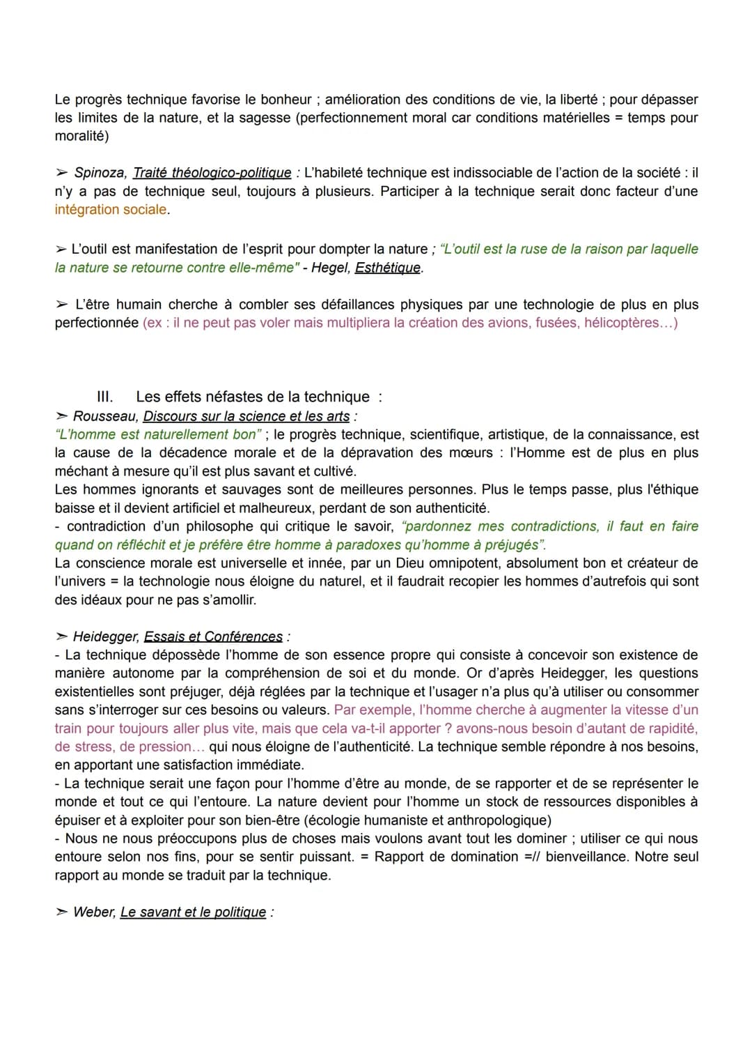 FICHE DE PHILO: LA TECHNIQUE
Définitions :
→ La technique est la capacité humaine à créer des artefacts dans le but de se protéger des dange