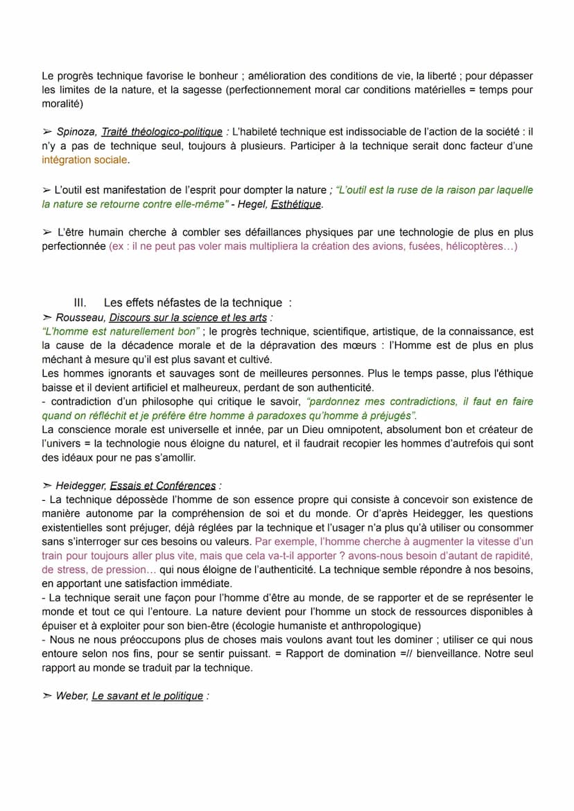 FICHE DE PHILO: LA TECHNIQUE
Définitions :
→ La technique est la capacité humaine à créer des artefacts dans le but de se protéger des dange