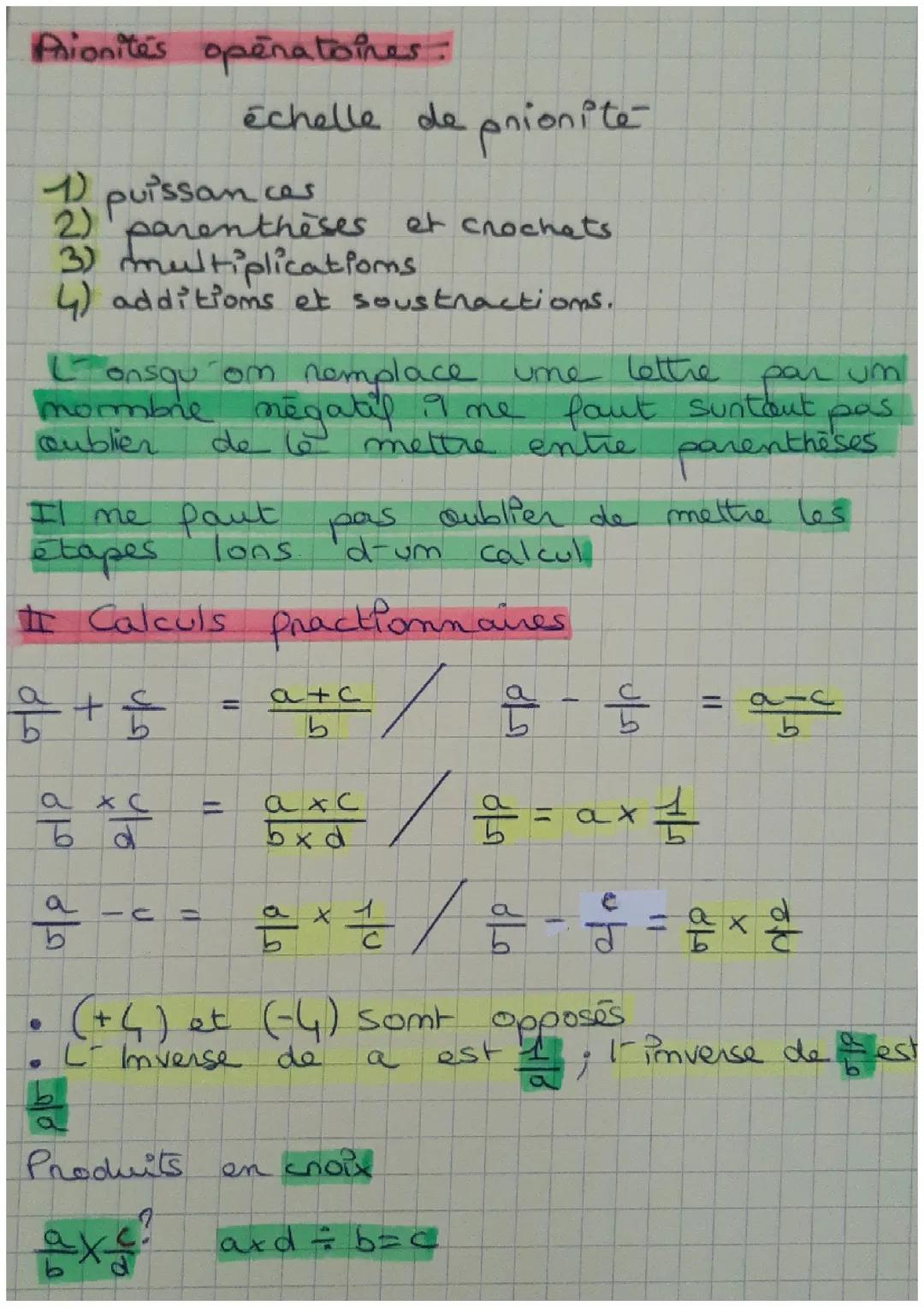 Calculer des priorités opératoires