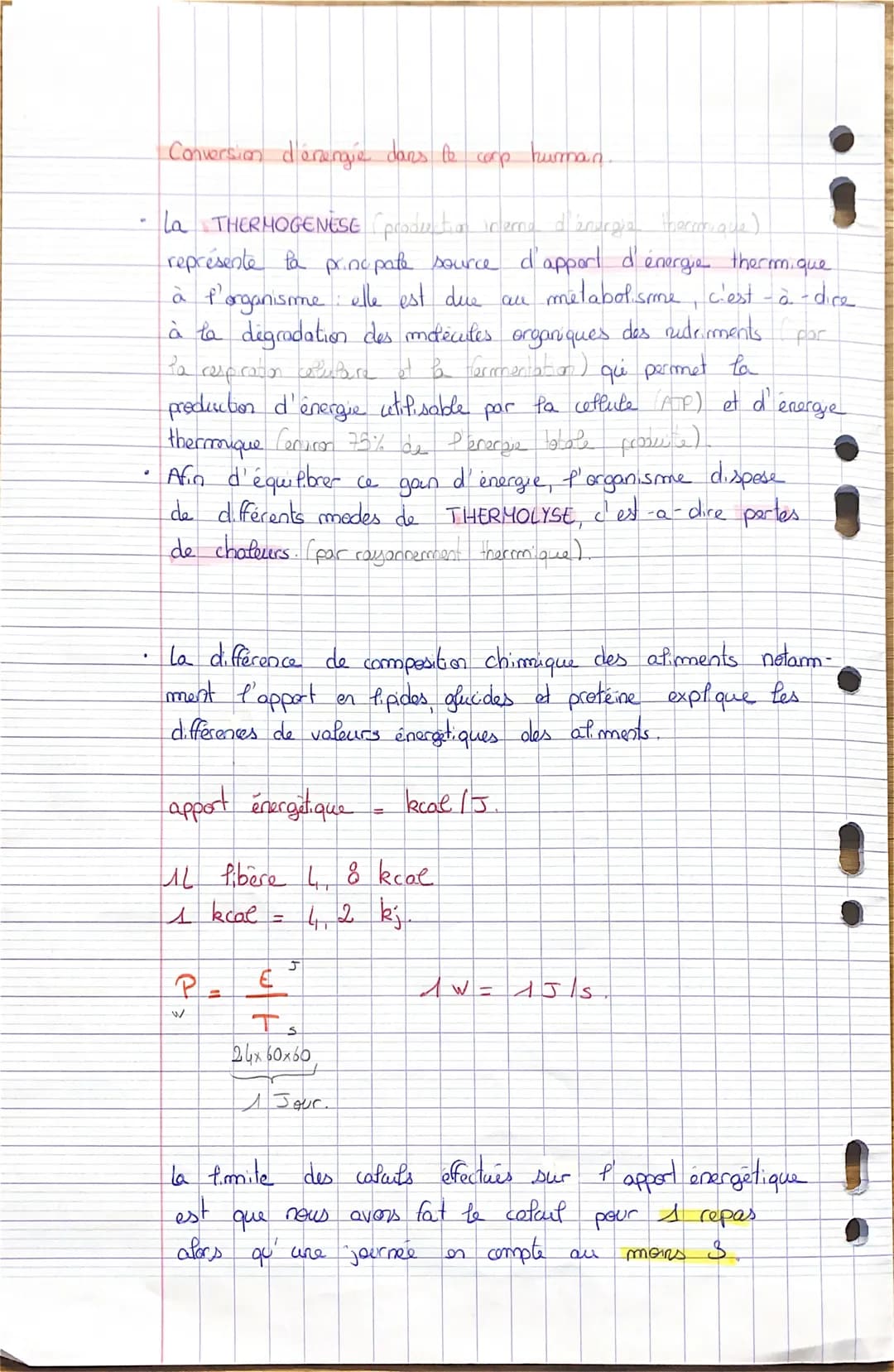 CHAP 7. le bilan thermique.
La stabilité de la temperature corporelle...
La température du corps human est le plus souvent differente
de cel