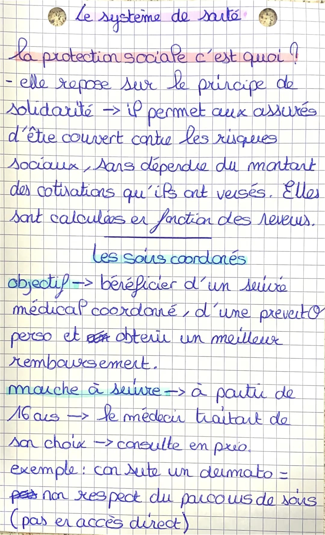 PSE le
Le
système de sarté
capital sarte = citoyers français,
dispositif mir er place pour les
aidés → cours de sport à l'école
a
la
accompa