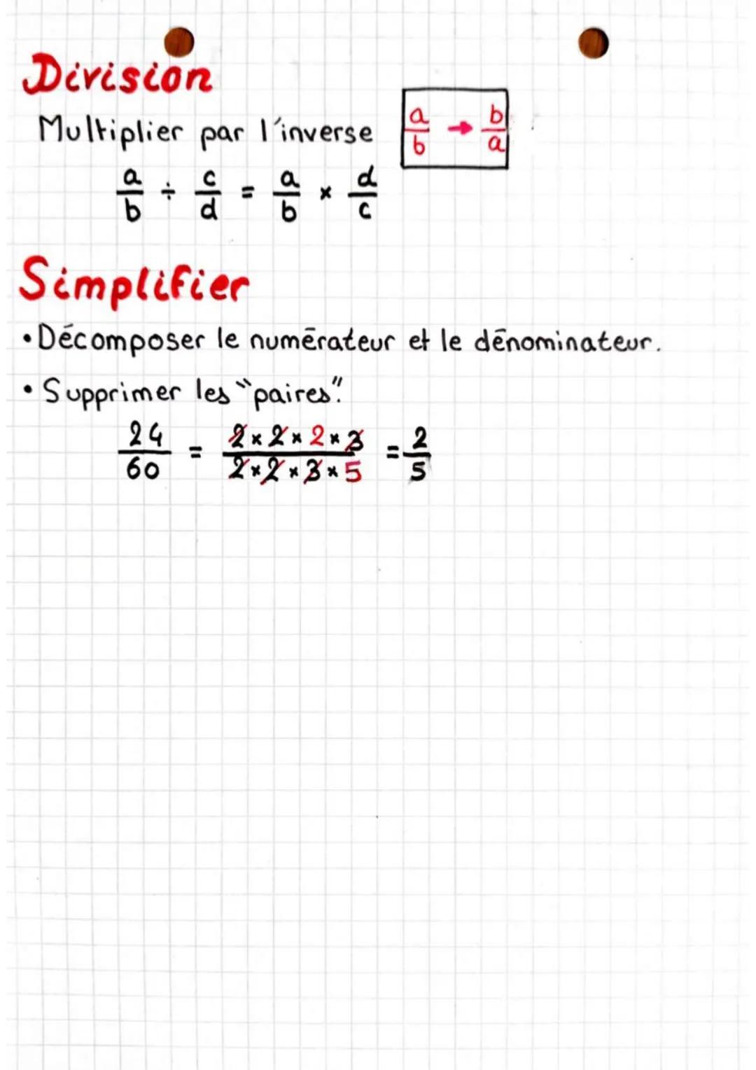 - fraction

$
\frac{a}{b}
$ Sumērateur

Denominateur

Addition -Soustraction

Si les dénominateurs sont égaux :

$
\frac{a}{b} + \frac{c}{b}