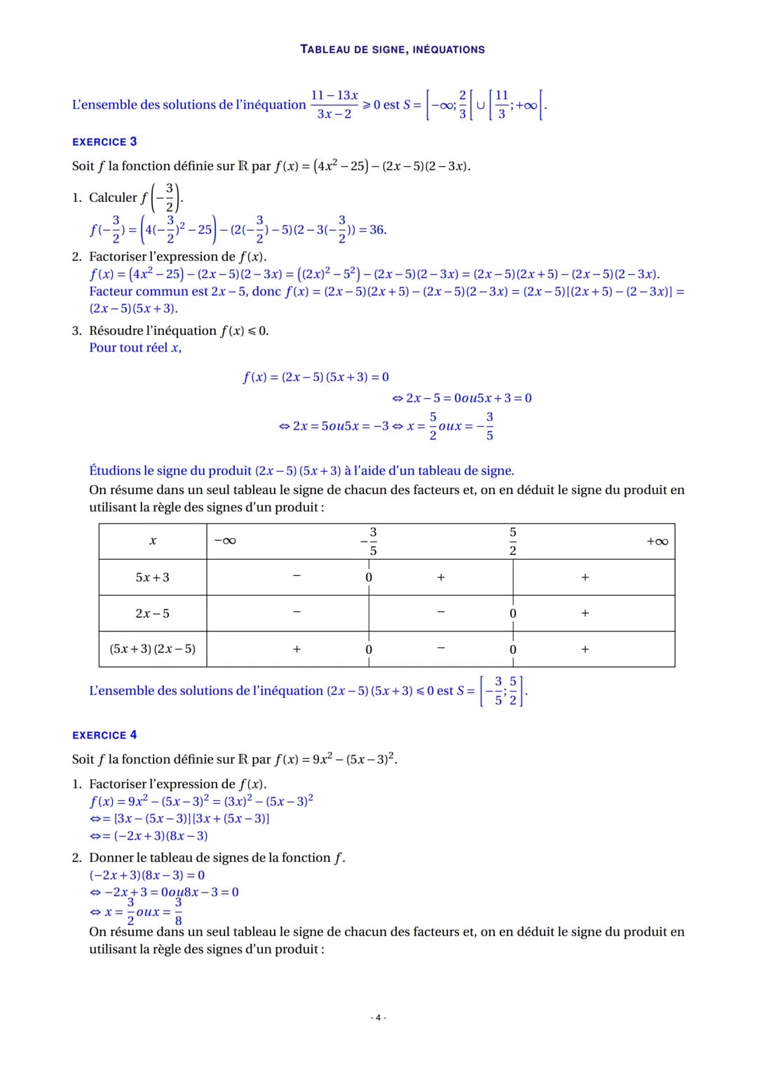 EXERCICE 1
Soit f la fonction définie sur l'intervalle ] - 2; +∞o[ par f(x) =
dans le plan muni d'un repère orthogonal ci-dessous.
-2
X
y
f(