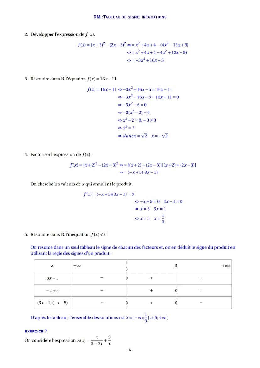 EXERCICE 1
Soit f la fonction définie sur l'intervalle ] - 2; +∞o[ par f(x) =
dans le plan muni d'un repère orthogonal ci-dessous.
-2
X
y
f(