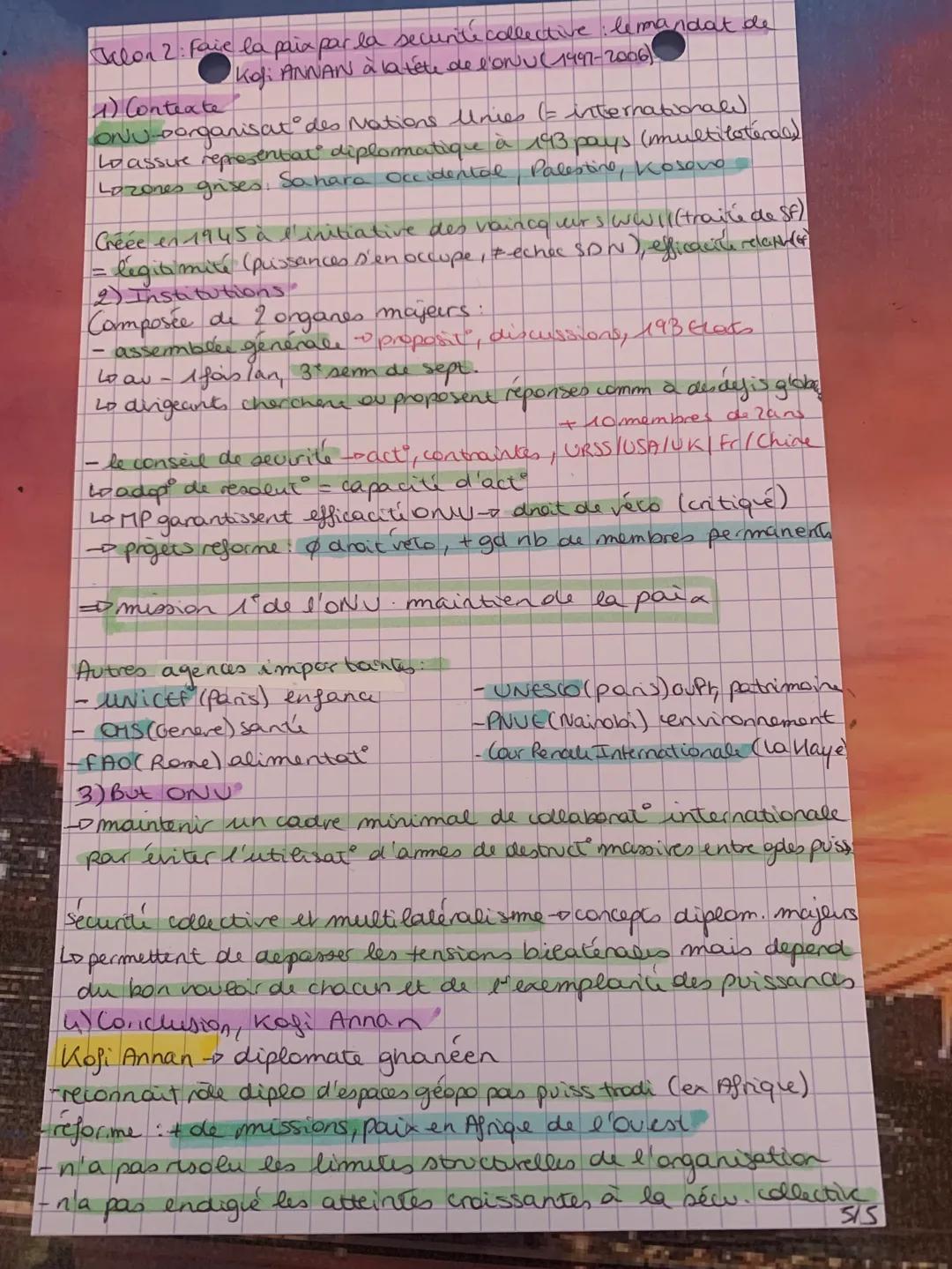 Fiche de Révision: Faire la Guerre, Faire la Paix HGGSP et Traité de Westphalie