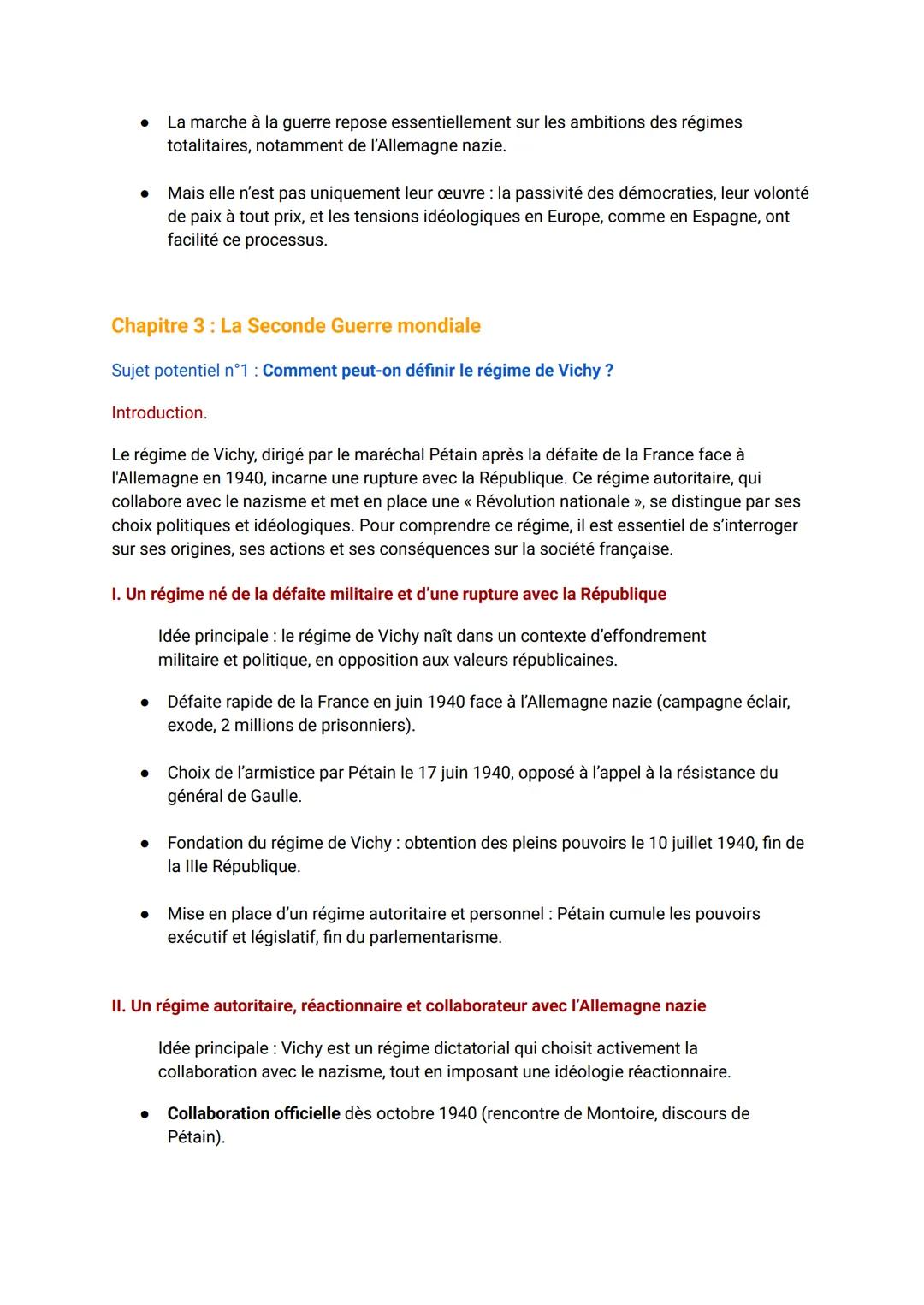 HISTOIRE (plans sujets bac):
THÈME 1: Fragilités des démocraties, totalitarismes et Seconde Guerre mondiale (
1929-1945).
Chapitre 1: L'impa