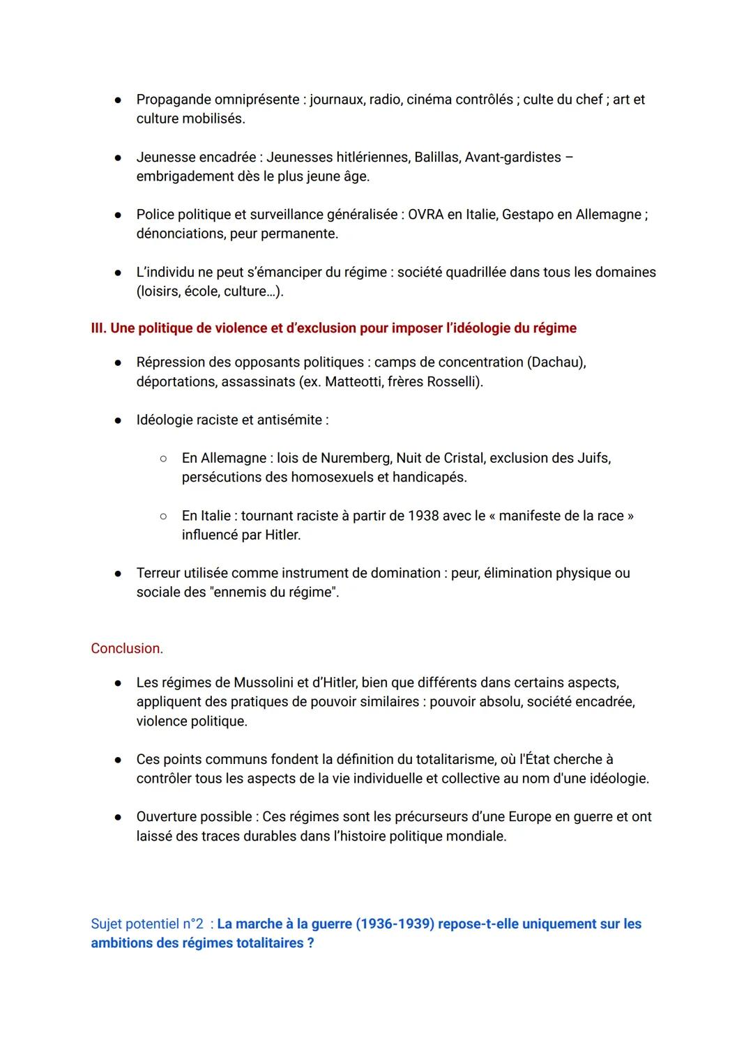 HISTOIRE (plans sujets bac):
THÈME 1: Fragilités des démocraties, totalitarismes et Seconde Guerre mondiale (
1929-1945).
Chapitre 1: L'impa