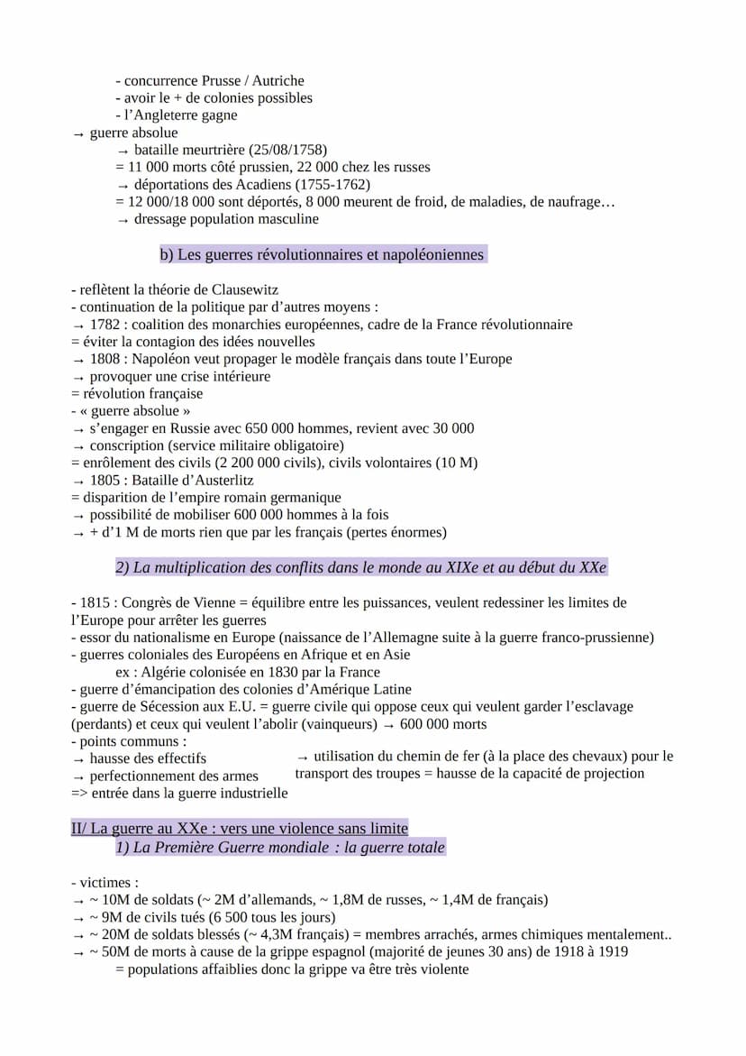 H.G.G.S.P. THÈME 2 : FAIRE LA GUERRE, FAIRE LA PAIX :
FORMES DE CONFLITS ET MODES DE RÉSOLUTION
- toutes les guerres sont des conflits mais 