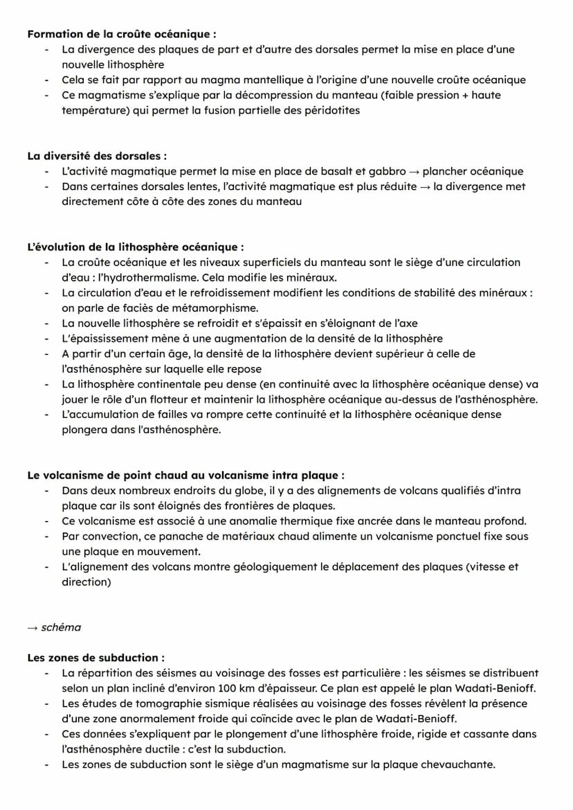 CHAPITRE 2: LA DYNAMIQUE DE LA LITHOSPHÈRE
Définitions:
Plaque: plaque tectonique, région de la lithosphère en mouvement les uns par rapport