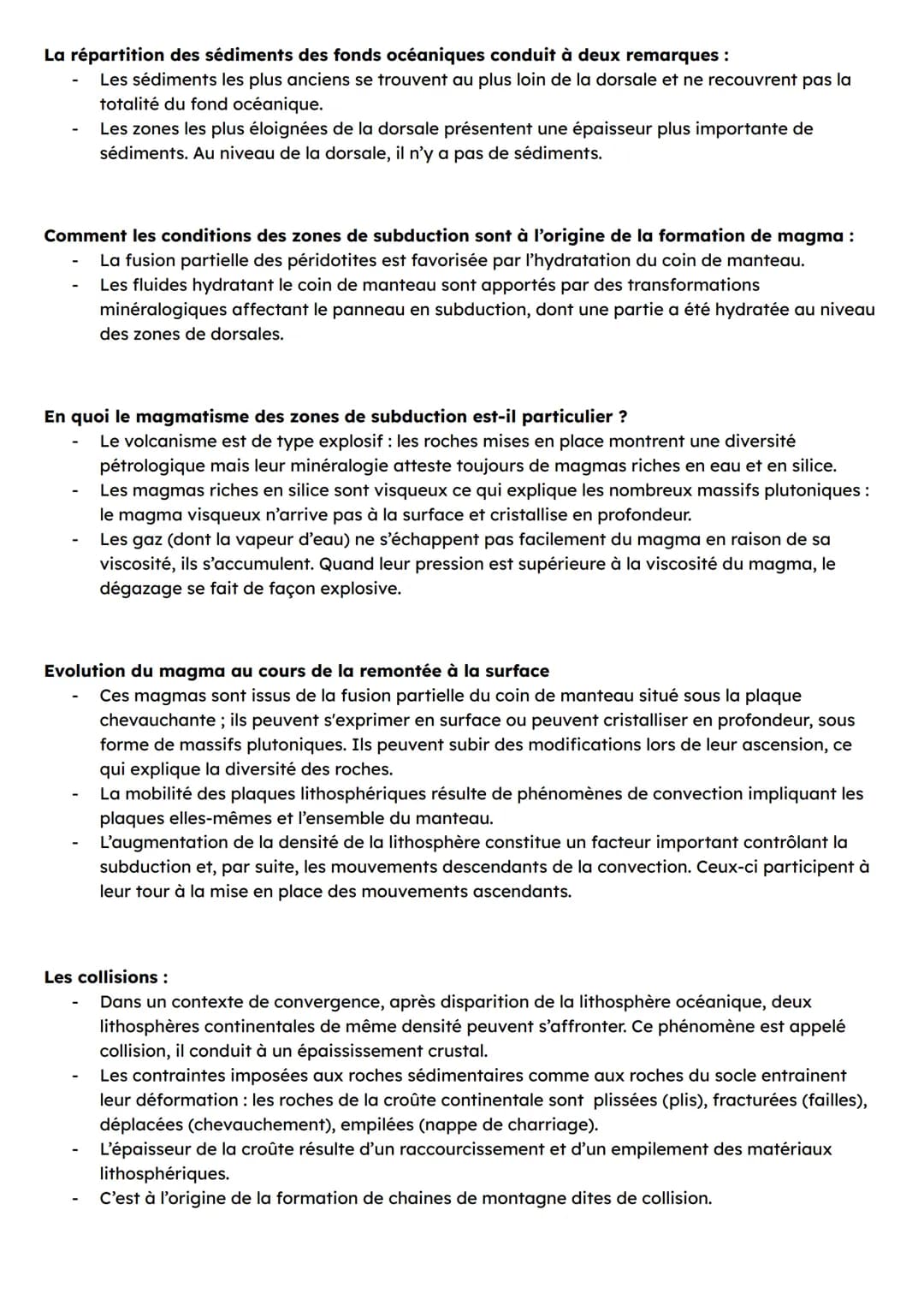 CHAPITRE 2: LA DYNAMIQUE DE LA LITHOSPHÈRE
Définitions:
Plaque: plaque tectonique, région de la lithosphère en mouvement les uns par rapport