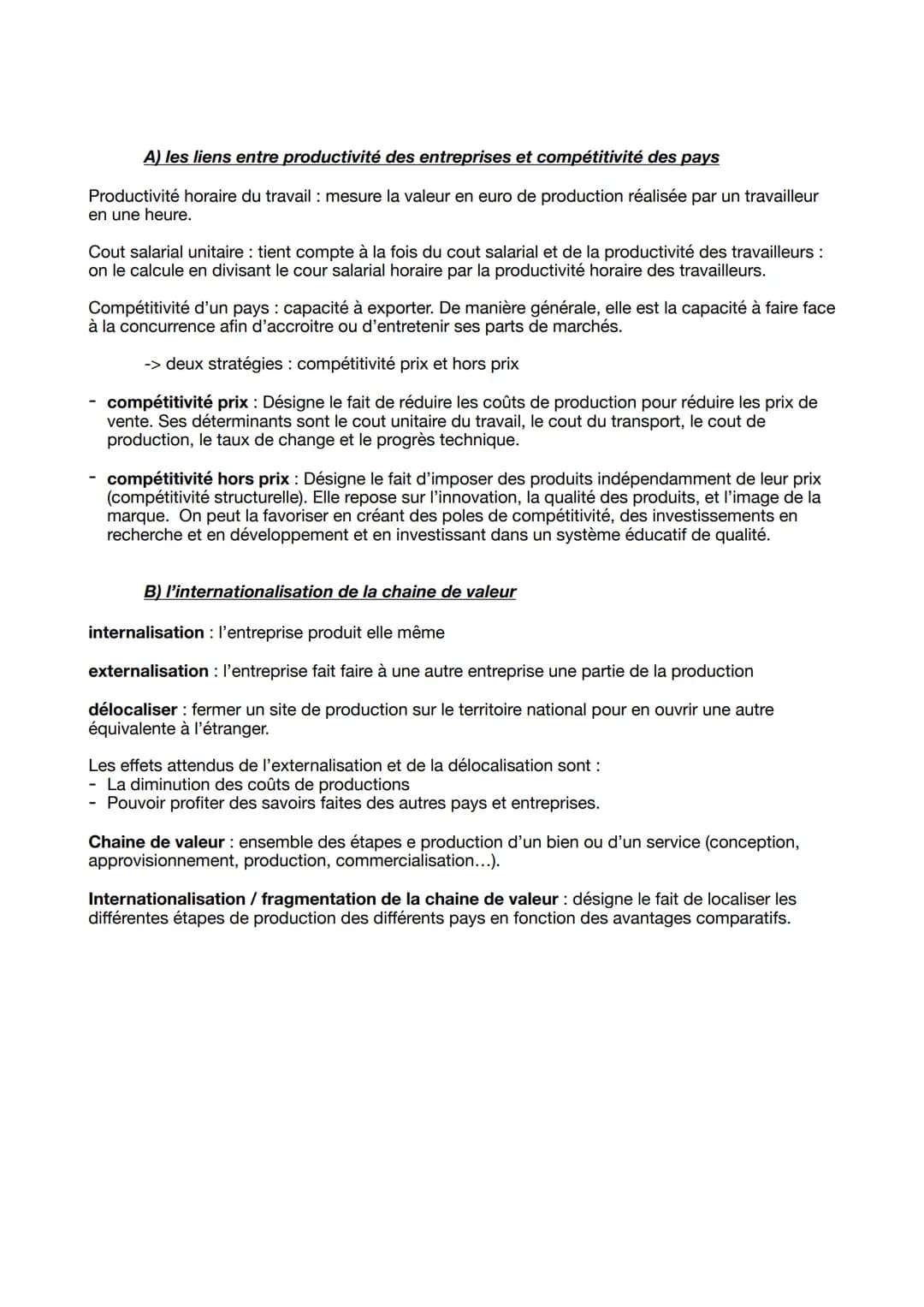 SES - le commerce international
commerce international: correspond aux flux d'échanges de biens et de services (exportations
et importations