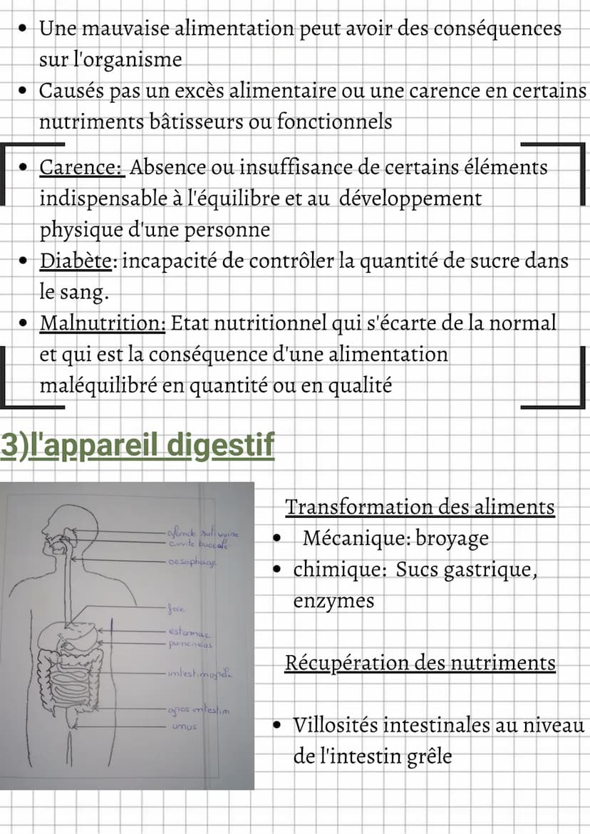 Alimentation humaine
1) Les aliments une source d'énergie
Consommation suffisante d'énergie pour le bon
fonctionnement du corps
• Effort phy