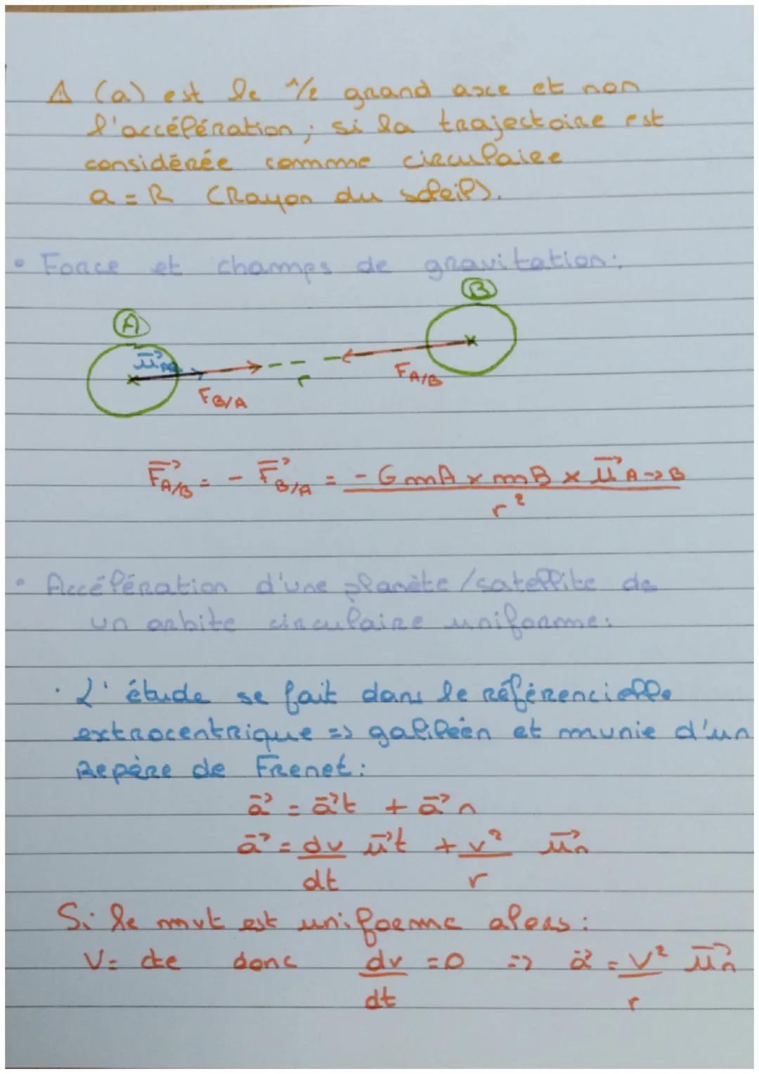Chapitre: Mut ds un chps
de gravitat:

LES Lois DE KEPLER:

- jene loi

Loi des orbites;

• Dans le référencieffle Réfiocentrique la
traject