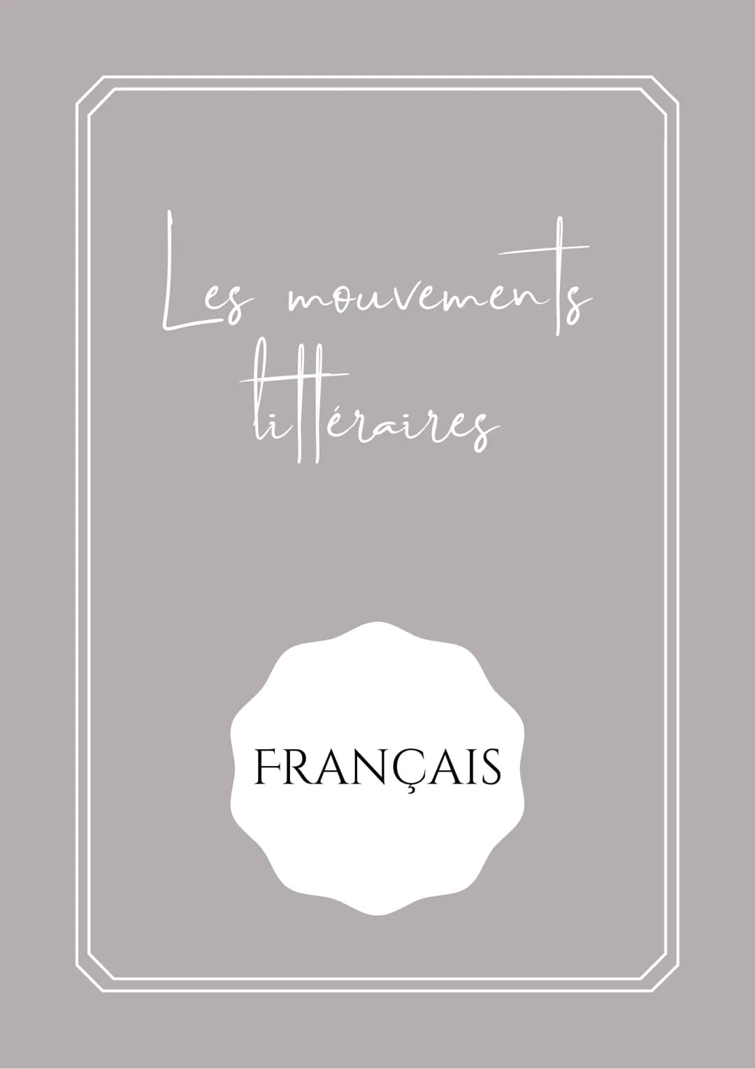 Les mouvements
tefferaires
FRANÇAIS Leg
ments litteraires
es mouvements
L'HUMANISME
→ L'humanisme est un mouvement européen centré sur l'hom