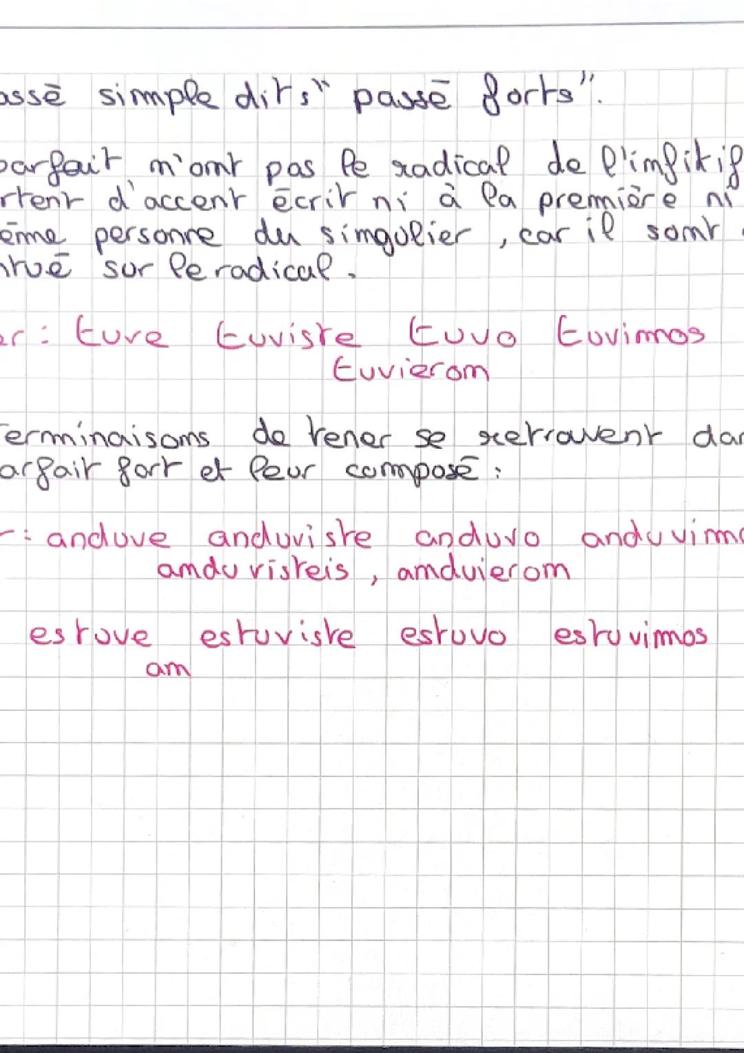 Le passe simple:

• La Be personne du pluriel du passe simple sert
a former le subjonctif imparfait,

Le Passé simple regulier

IP se forme 