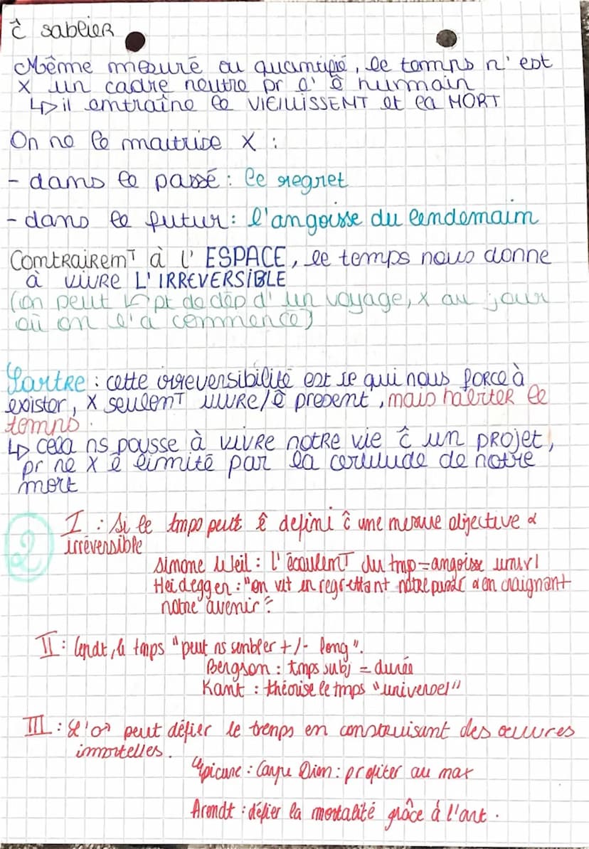 les clés
de la philo
indeo
Lumni
•LE TEMPS:
Antiquité: It Augustim (philosophe, theologien)
difficile de définir le temps: "si personne ne m