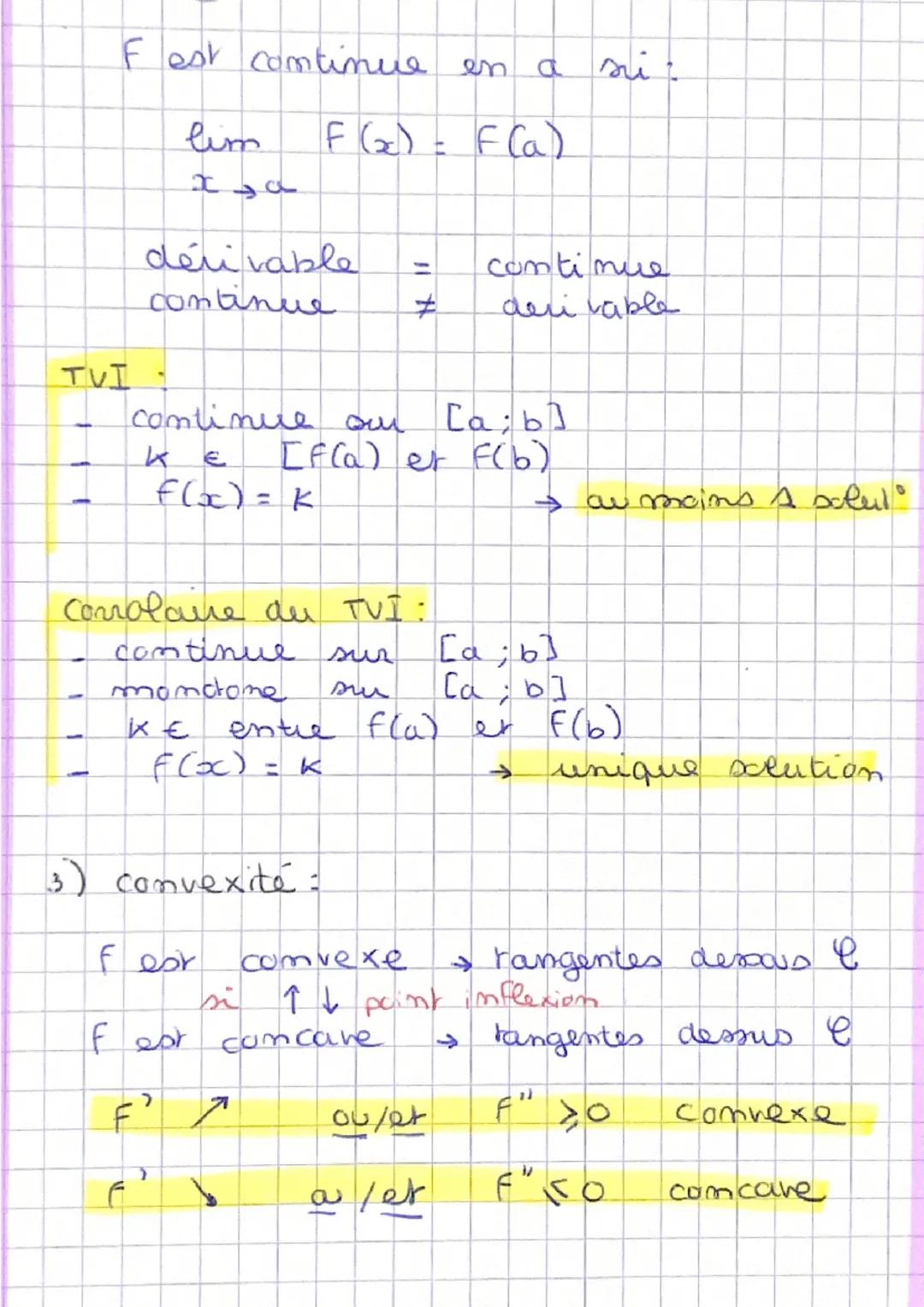 1) Derivation.
rappel :
[F²(a)
4
11
F"
-
F (m)
↑
<18 31> (3²
↑
↑
coou →
<13
스
M
lim
=
N'v-uv'
u
^
x2
N
اید
2 Ju
1
2
W'sinu
f(a+h)-f(a)
h
fia