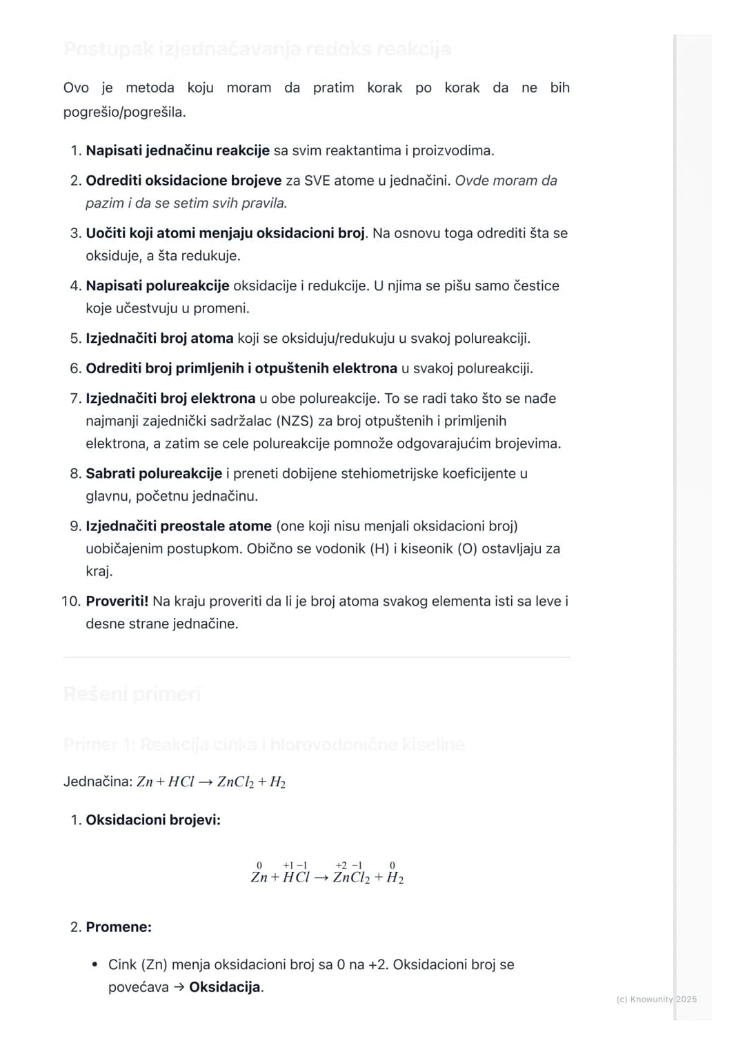 # Izjednačavanje redoks
reakcija

Uvod u izjednačavanje redoks reakcija

Redoks reakcije su hemijske reakcije kod kojih dolazi do promene ok