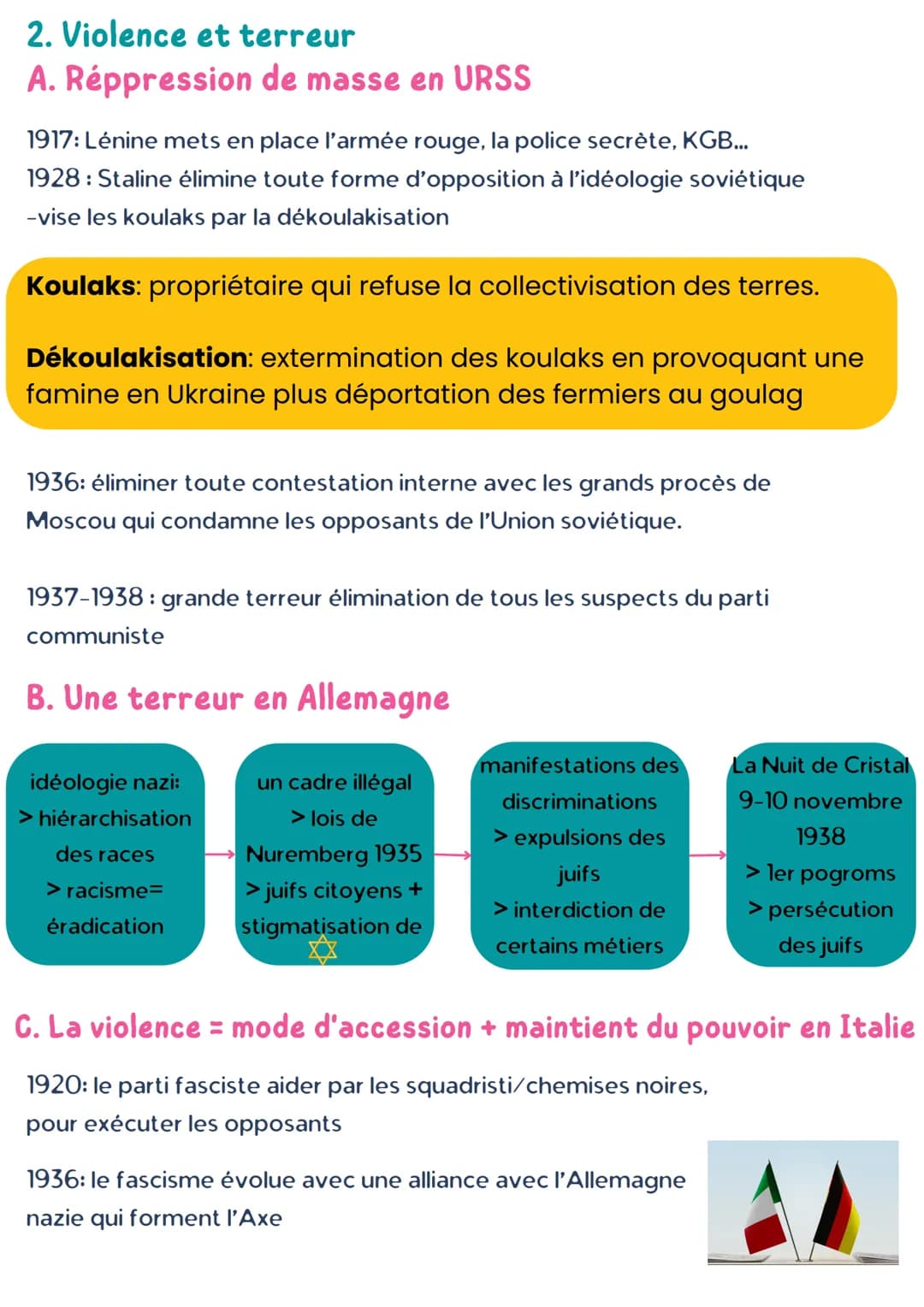 CHAPITRE 2
Les régimes totalitaires 1917-1939--
• Entre 1922 et 1933 affirmation de 3 régimes qui rejetent la
démocratie et sont à l'origine
