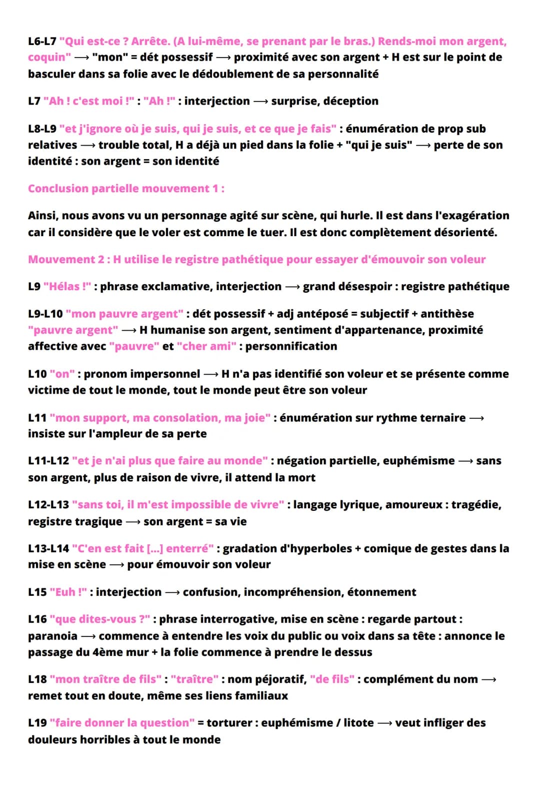FICHE DE RÉVISION - L'AVARE,
MOLIÈRE,
1668
Introduction :
L'Avare est une comédie du dramaturge français Molière. Elle est composée de 5 act