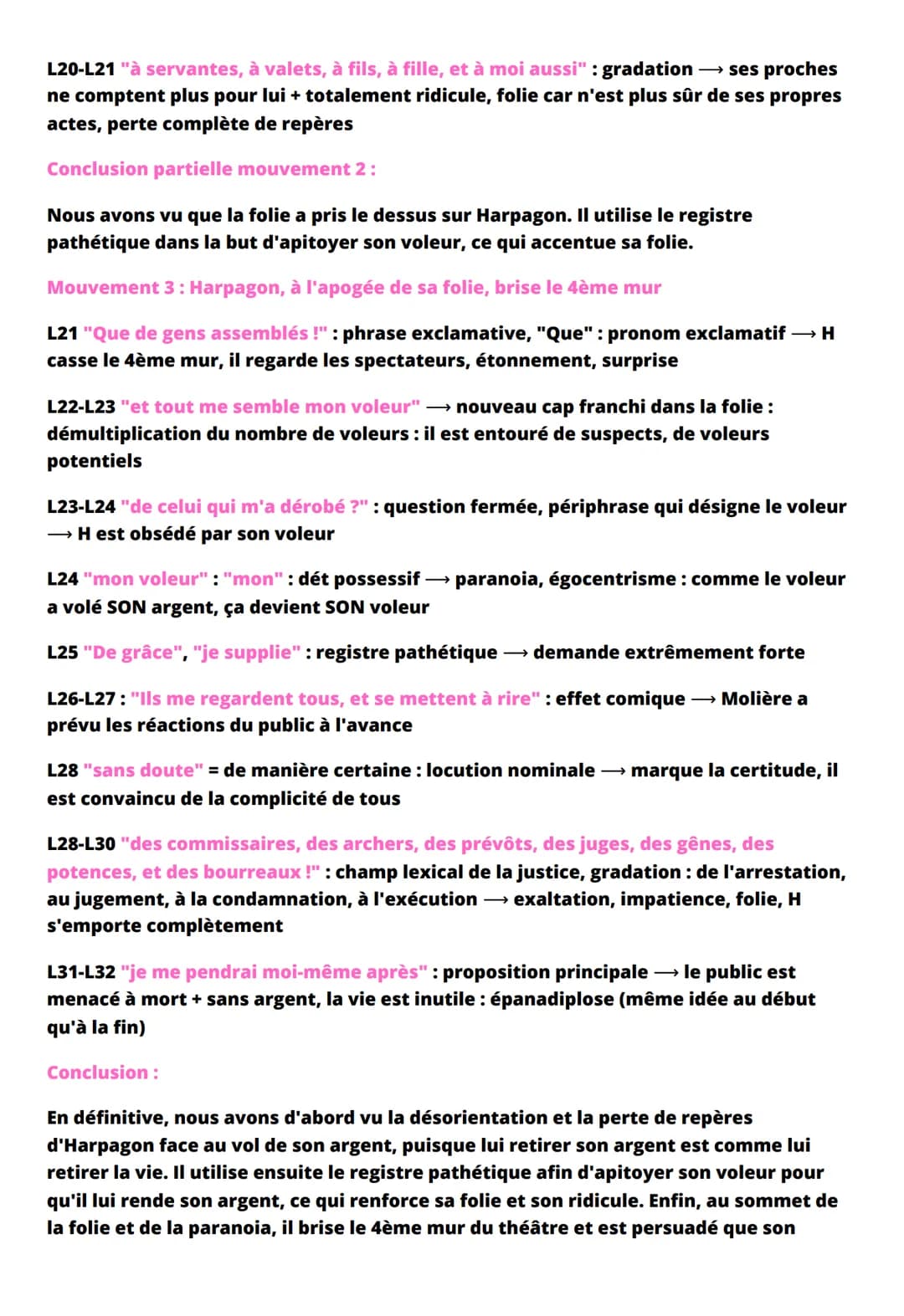 FICHE DE RÉVISION - L'AVARE,
MOLIÈRE,
1668
Introduction :
L'Avare est une comédie du dramaturge français Molière. Elle est composée de 5 act