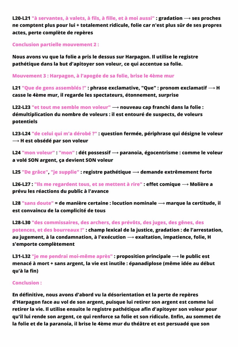 FICHE DE RÉVISION - L'AVARE,
MOLIÈRE,
1668
Introduction :
L'Avare est une comédie du dramaturge français Molière. Elle est composée de 5 act