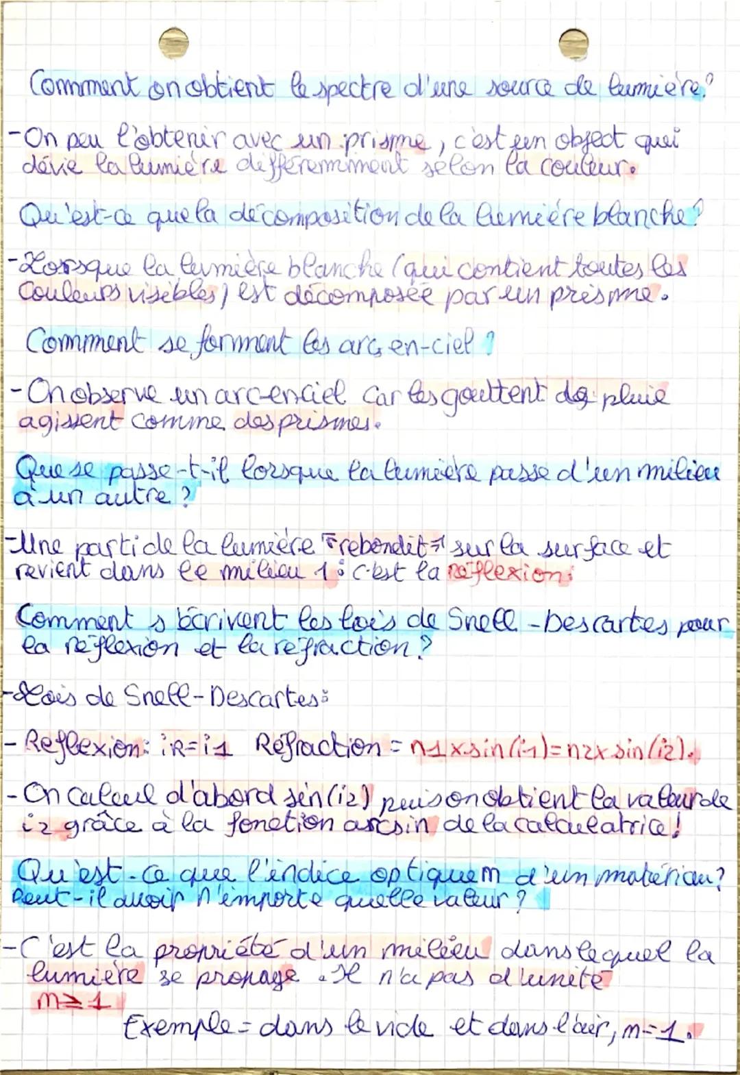 # ASAVOIR.

physique chimie
Spectres et lumière
Comment se déplace la lumière, et quelle est la valeurde sa vitess
- Dans le vide et dans l'