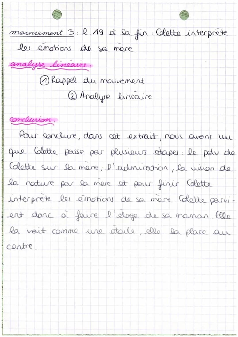 E
FRANCAIS
f
→ Colette, Sido, "Side"
plan
"
BAC
intro:
Le texte à étudier est tire du roman de
Colette, Sido, paru en 1930. Cet extrait du
c