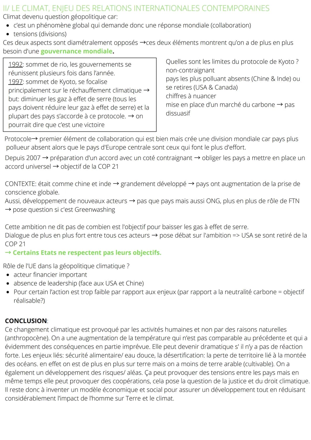 
<p>Le climat est un des facteurs de guerre mais jamais le seul. Il entraîne des risques, des fragilités, des tensions, des migrations, des 