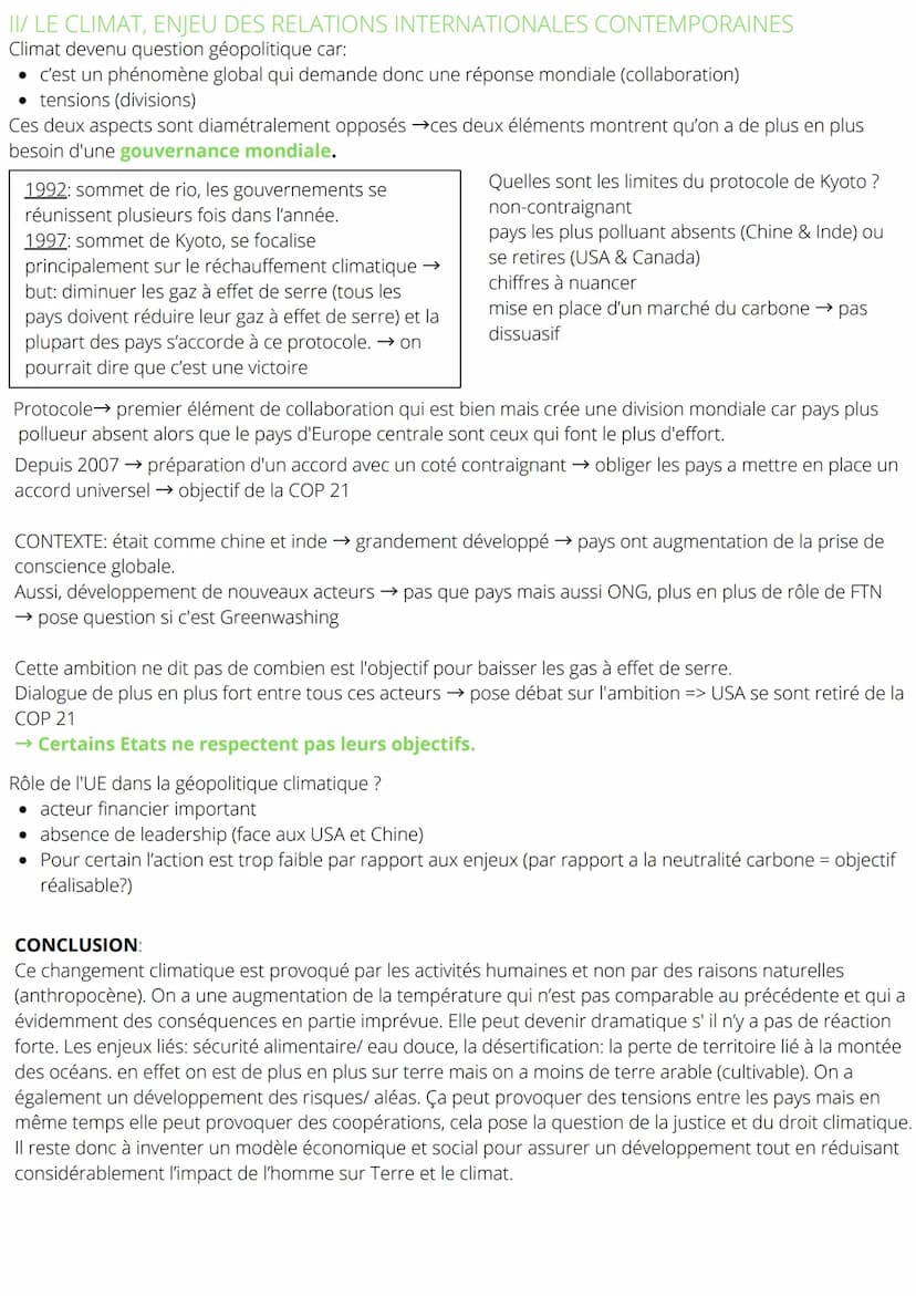 
<p>Le climat est un des facteurs de guerre mais jamais le seul. Il entraîne des risques, des fragilités, des tensions, des migrations, des 